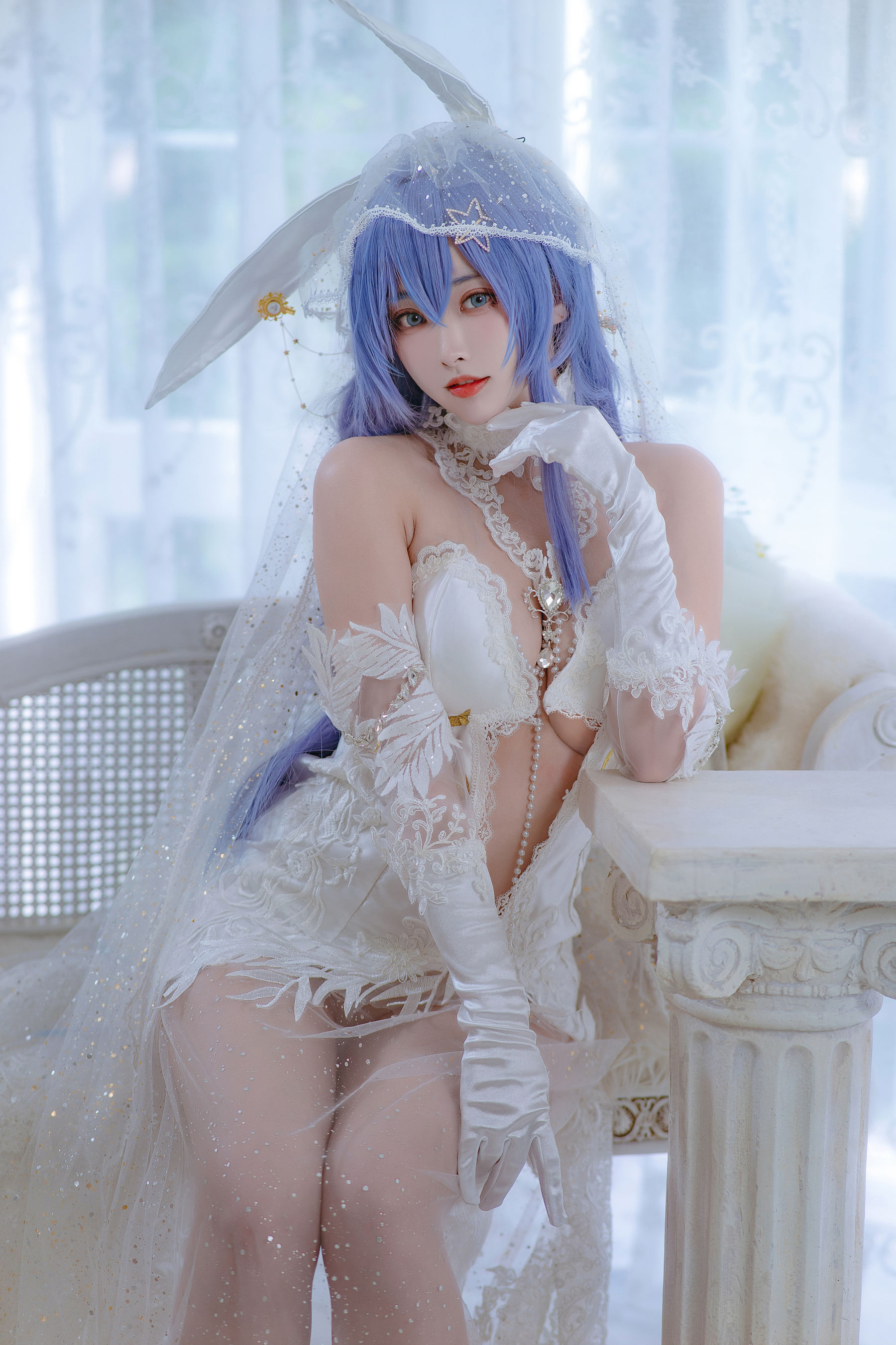[福利COS] 宫本桜 - 花园花嫁第8张