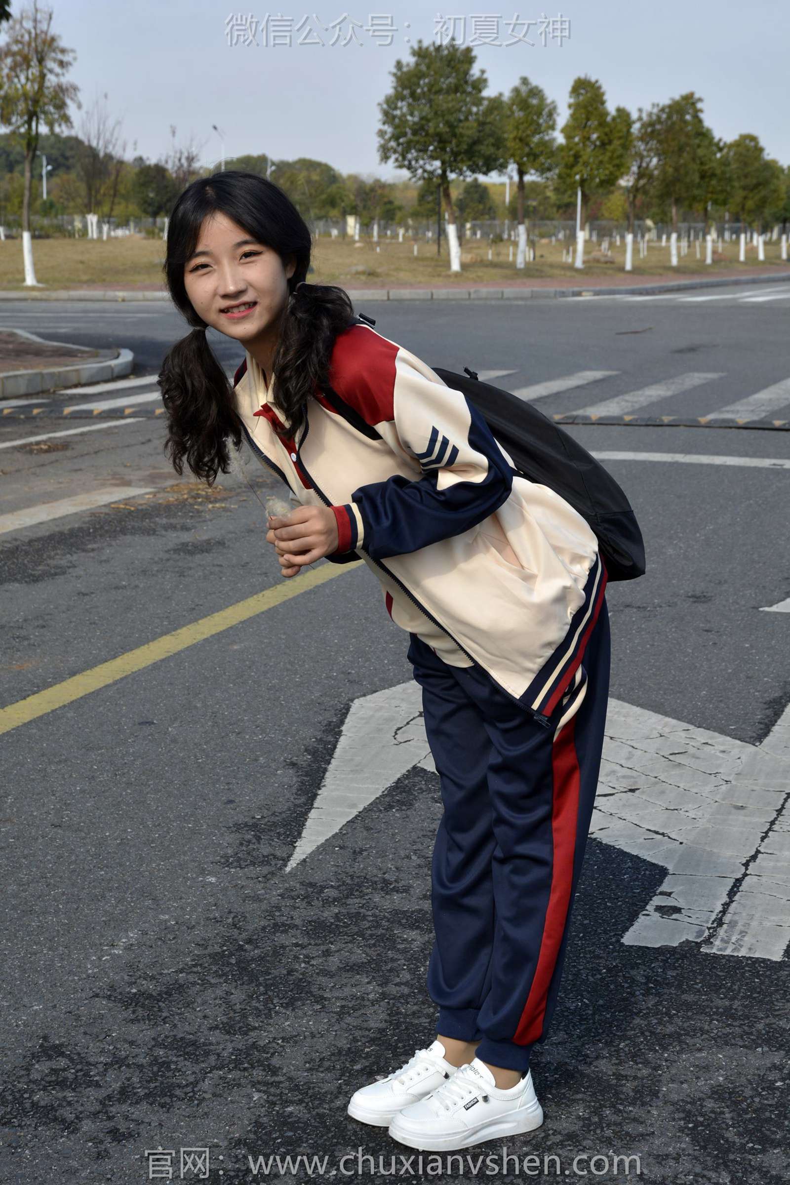 初夏女神 NO.125 点点 英伦风校服[140P]第19张