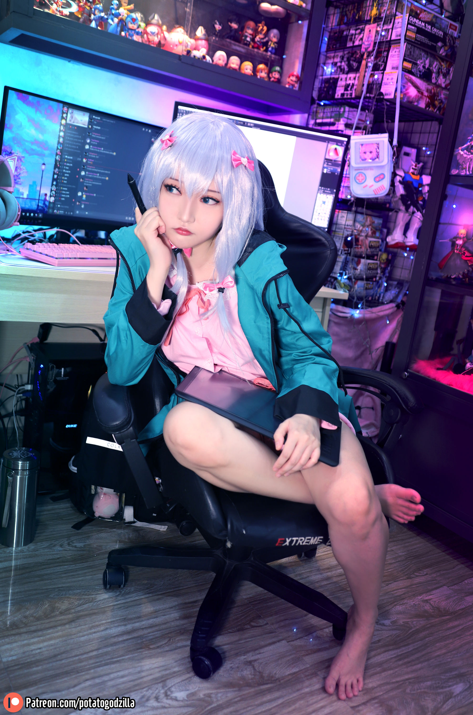 [网红COSER写真] Coser小姐姐Potato Godzilla - Sagiri第3张