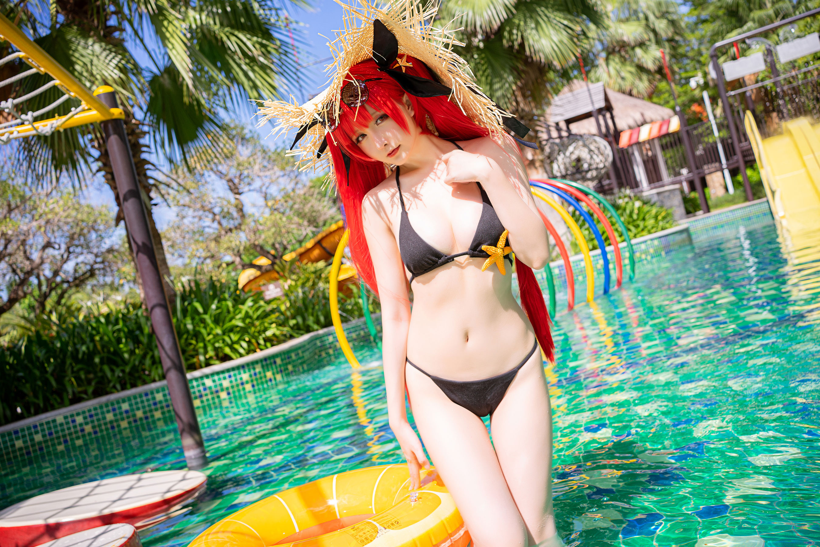 [COS福利] Coser小姐姐星之迟迟 - 鸣夏 火奴鲁鲁第1张