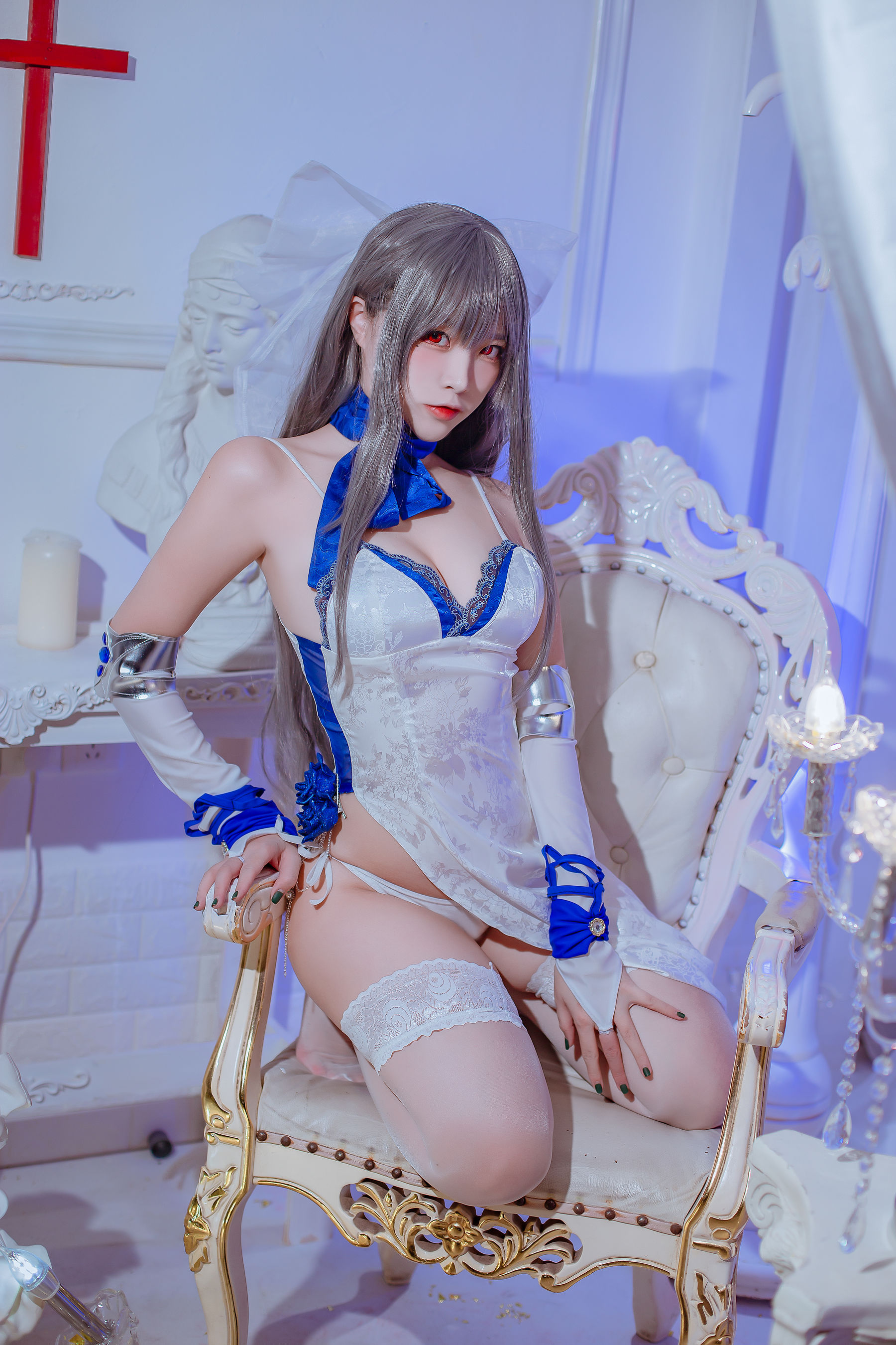 [COS福利] 人气Coser二佐Nisa - 碧蓝航线 路易九世礼服第10张