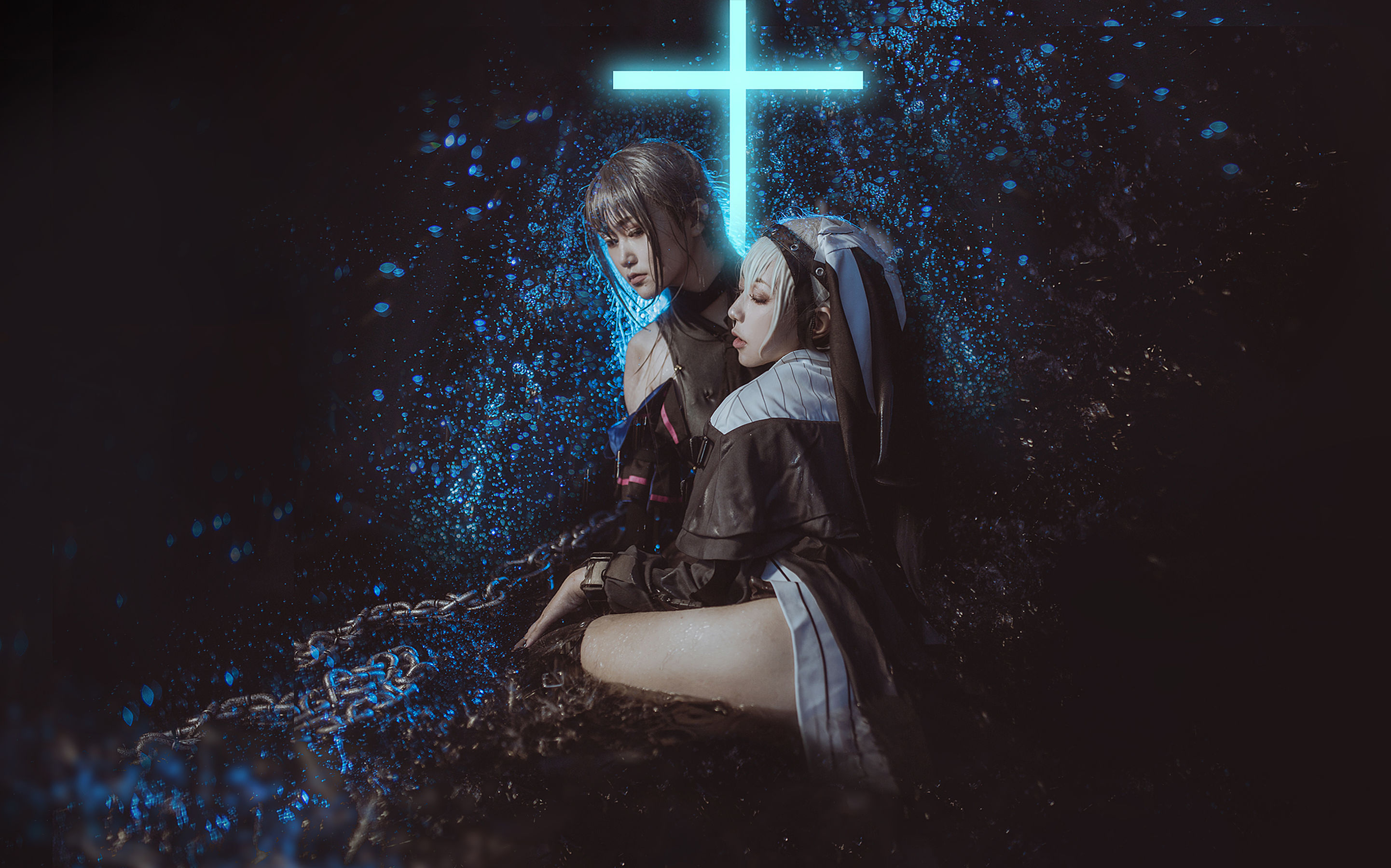 [COS福利] 微博萌妹蓝小沂KiKi - 明日方舟 幽灵鲨第4张