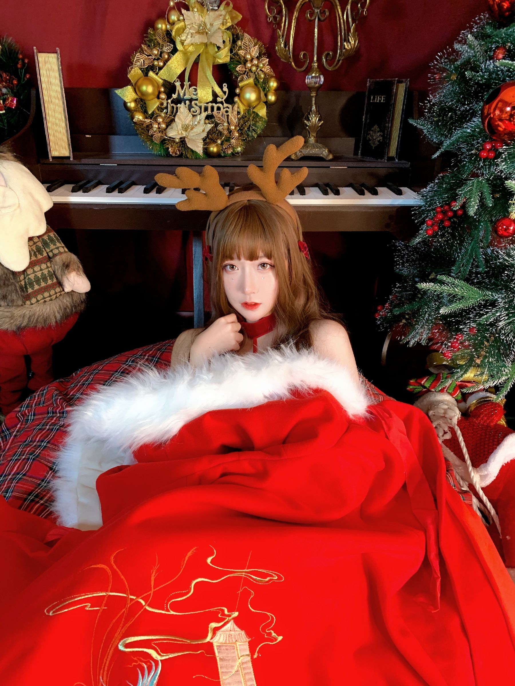 [COS福利] 巨乳猫九酱Sakura - 圣诞特辑第8张