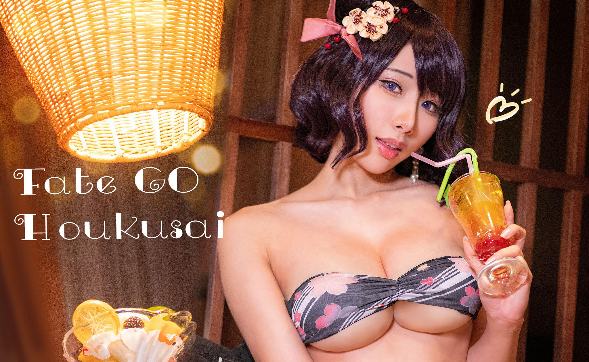 [COS福利] Hane Ame 雨波写真 - 北斋泳装第1张