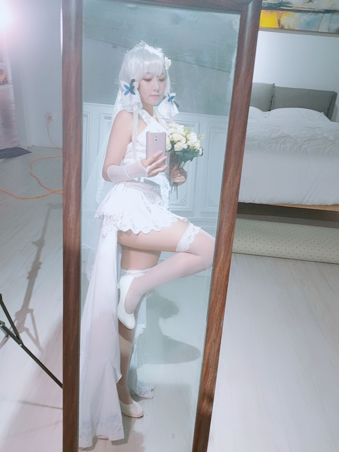 [COS福利] 动漫博主穆零Mu0 - 光辉婚纱第15张