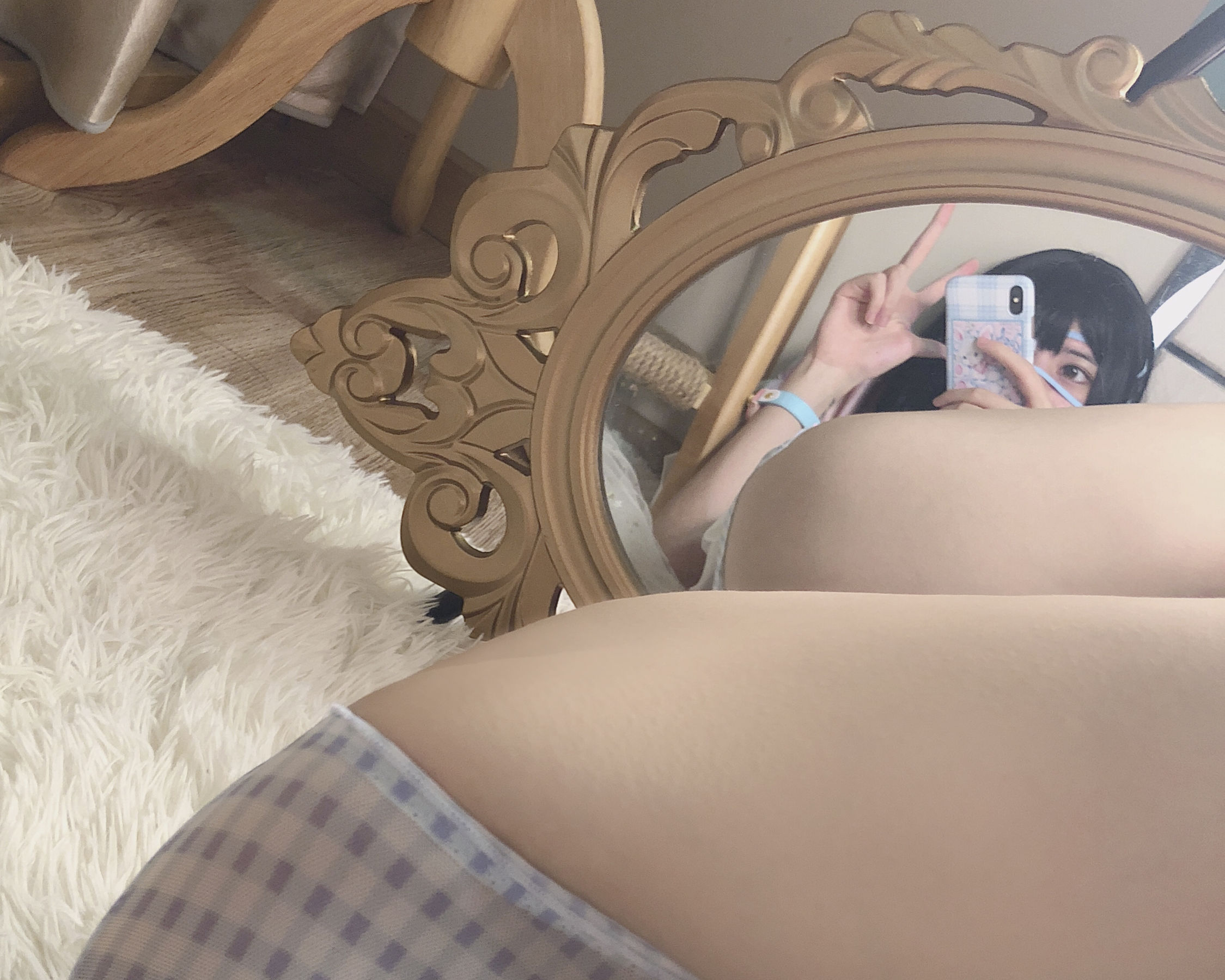 [COS福利] 萌妹子眼酱大魔王w - T恤白丝第3张