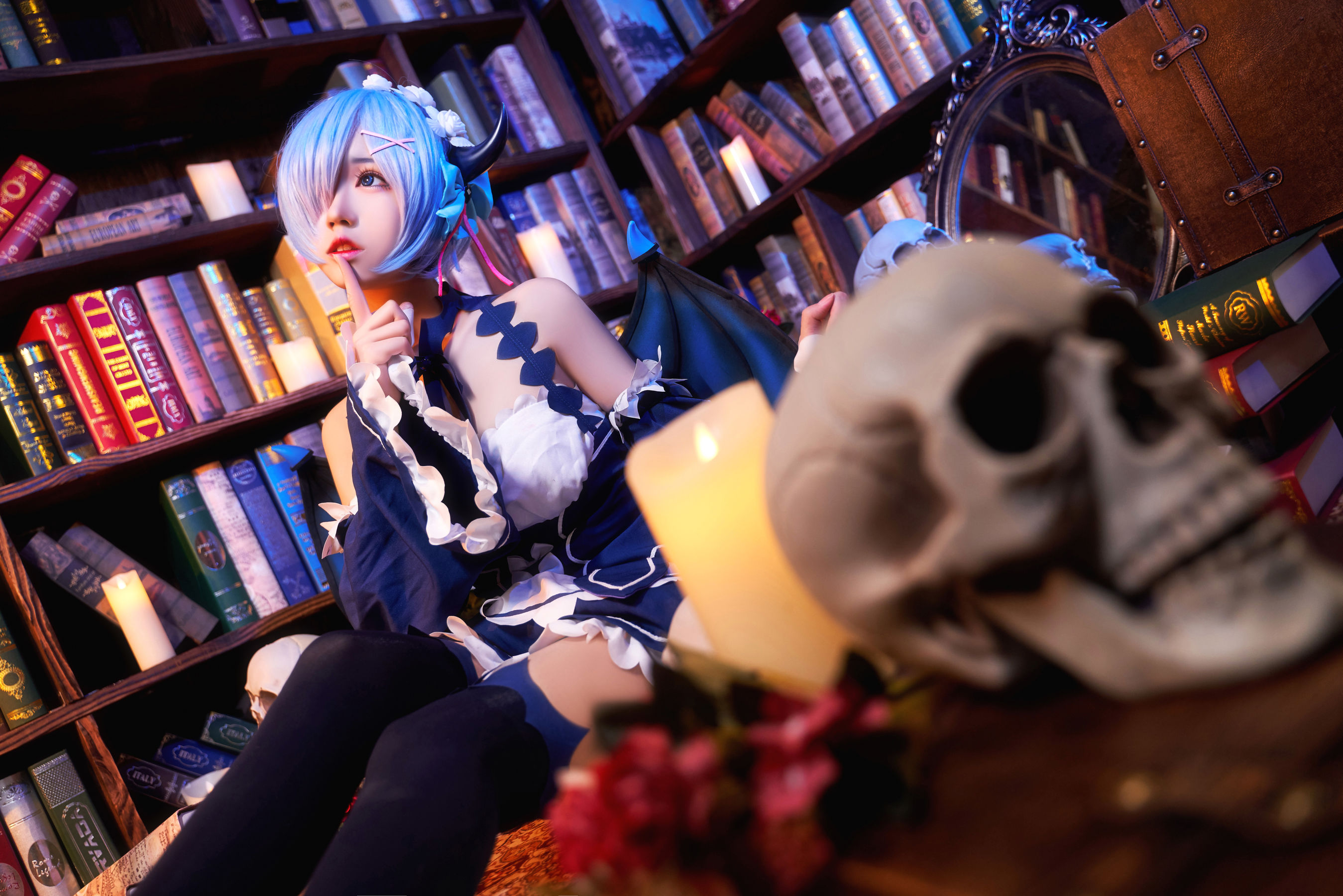 [COS福利] 猫君君MaoJun - 雷姆小恶魔第1张