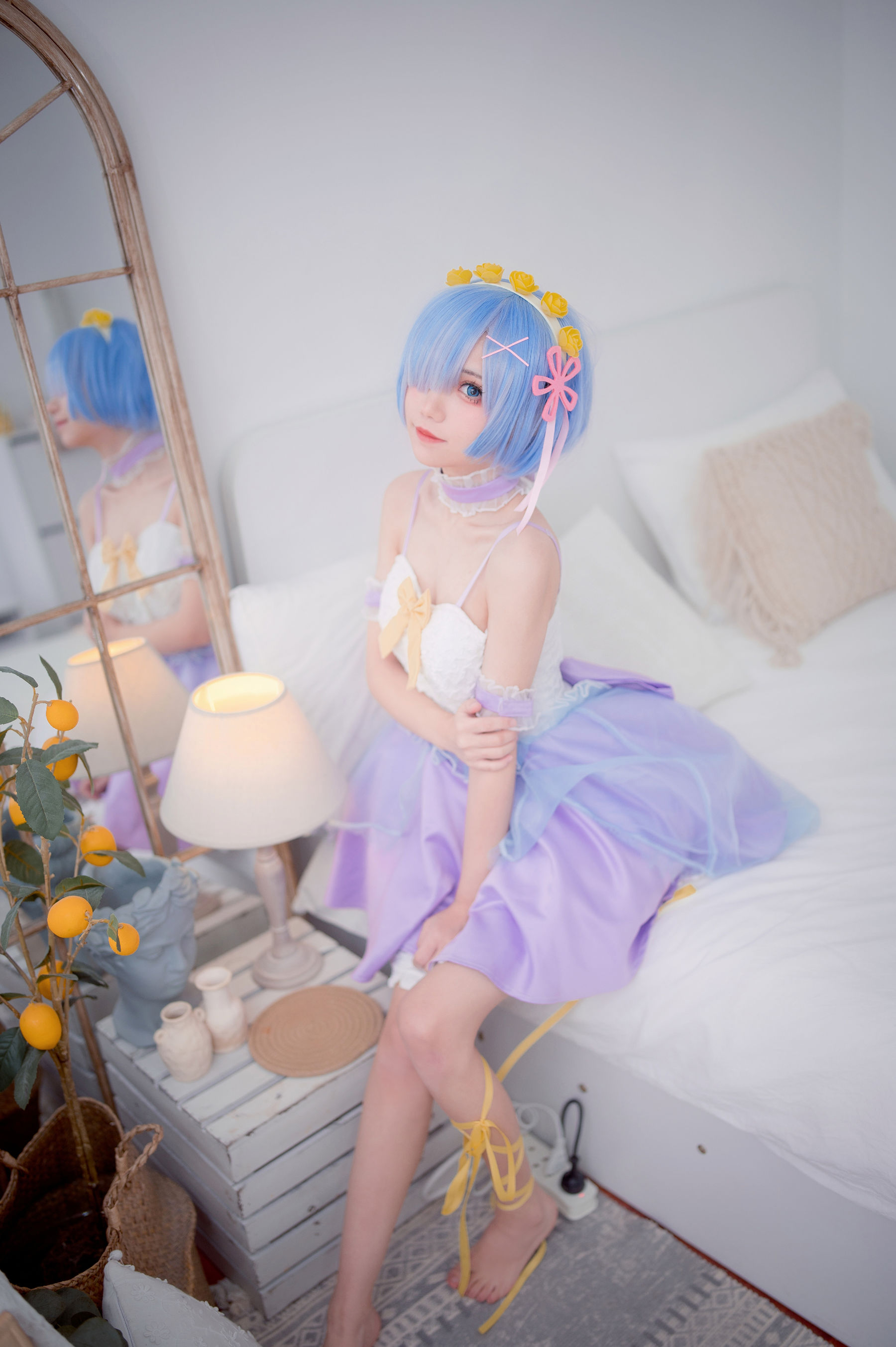 [福利COS] 花柒Hana - 天使蕾姆第2张
