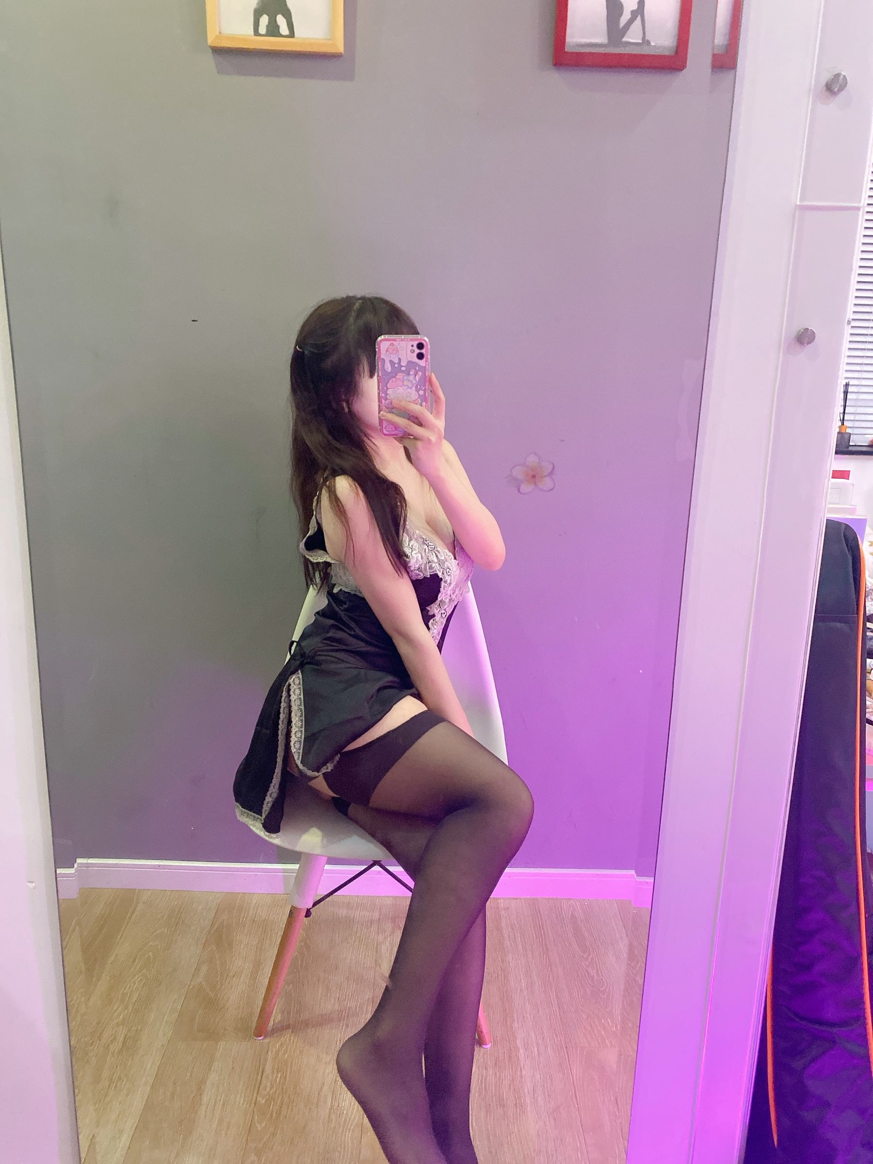 [福利COS] usejan - 黑丝睡衣第6张