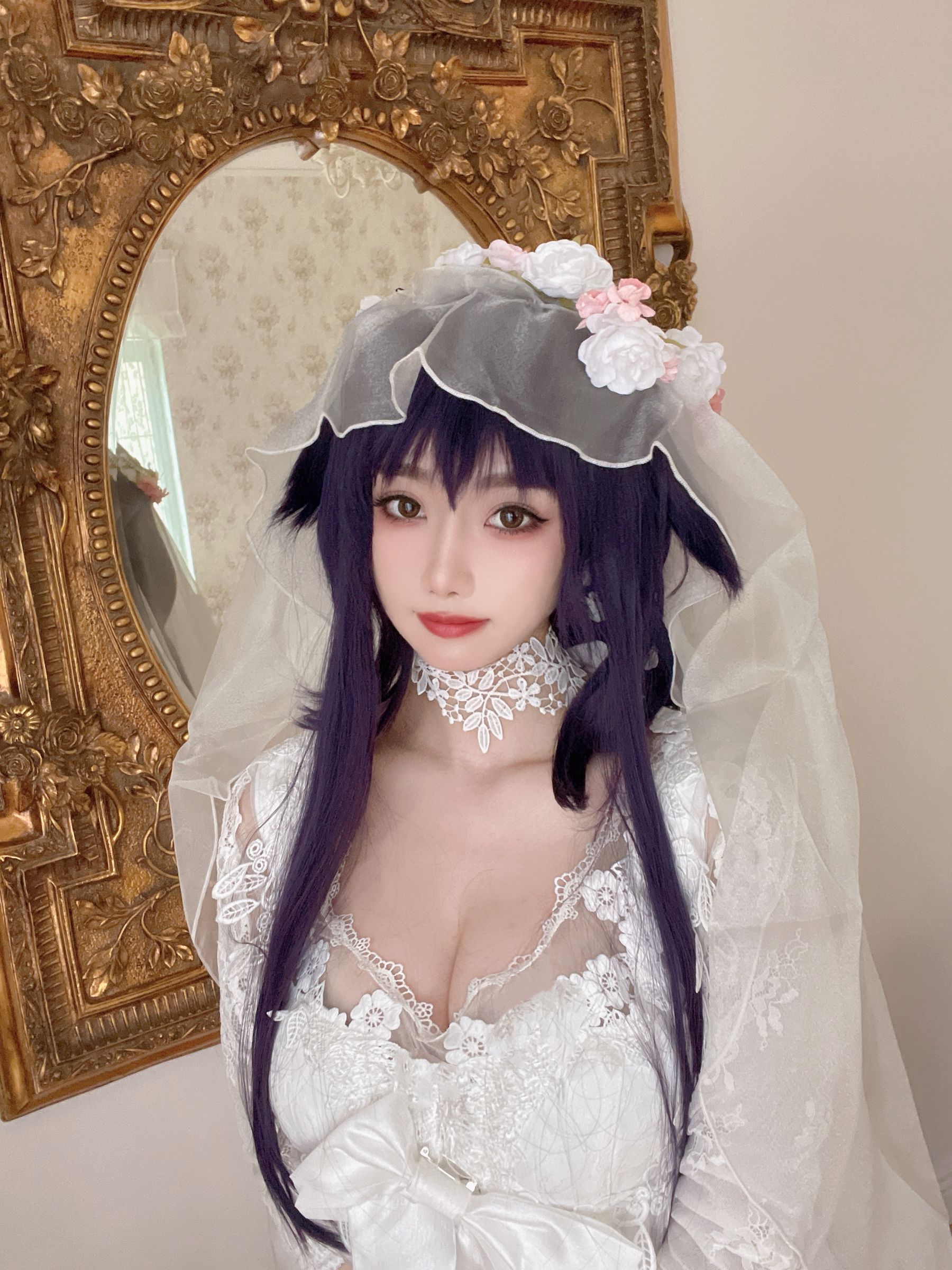 [福利COS] 白嫩美少女鬼畜瑶 - 婚纱第14张