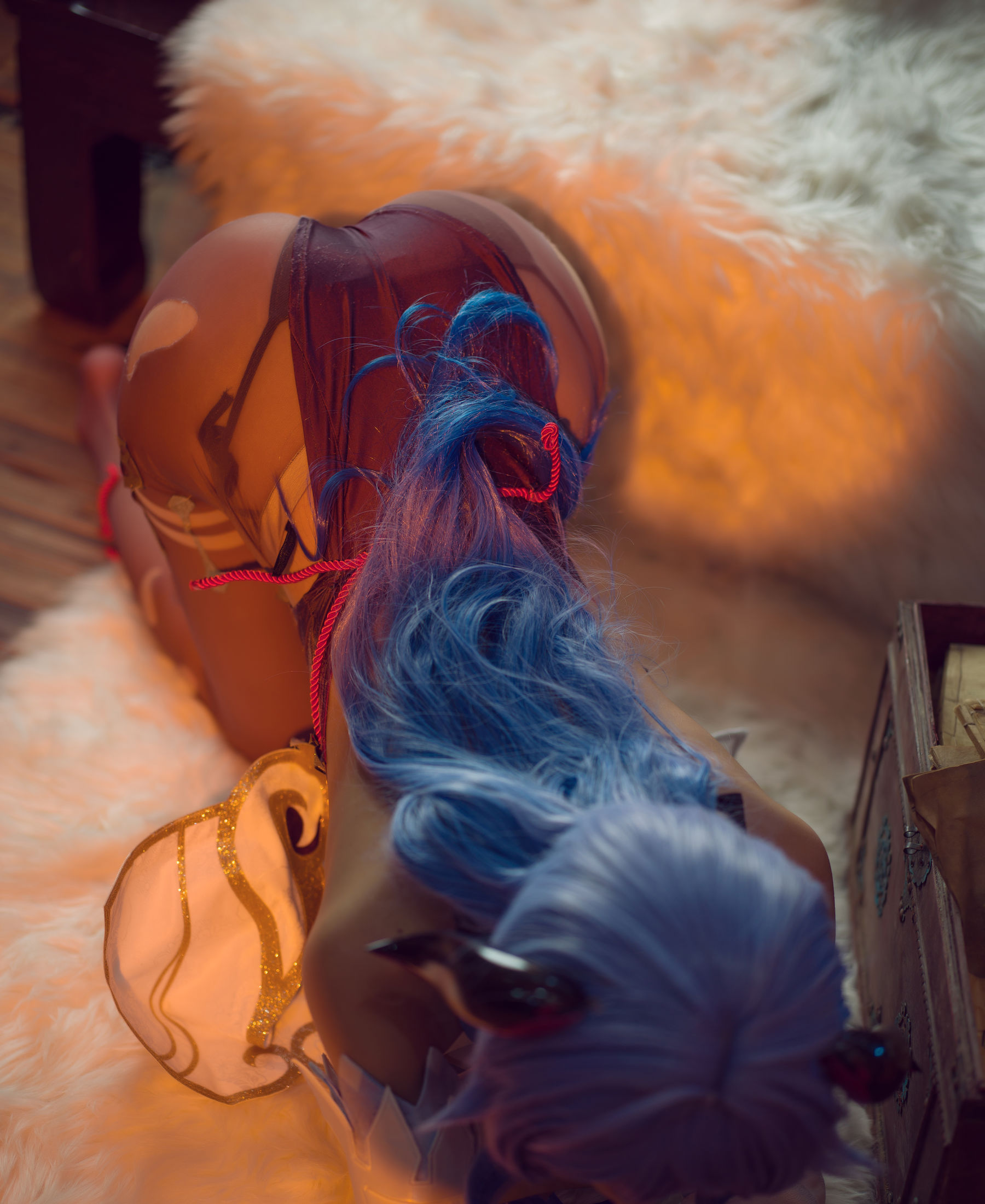 [福利COS] 动漫博主阿包也是兔娘 - 舰长 原神甘雨第11张