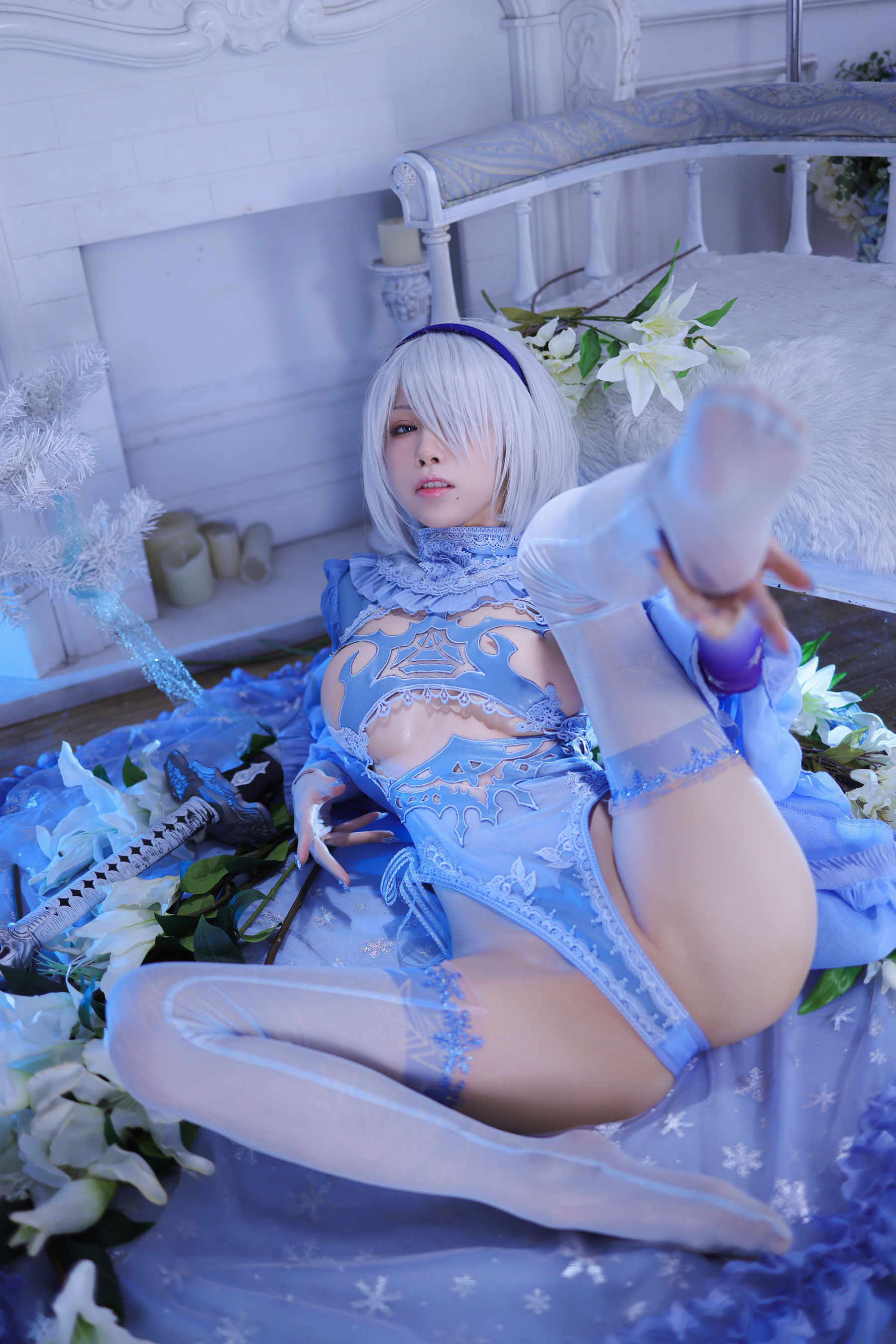 [网红COS] 动漫博主水淼aqua - 冰雪2B-1第19张