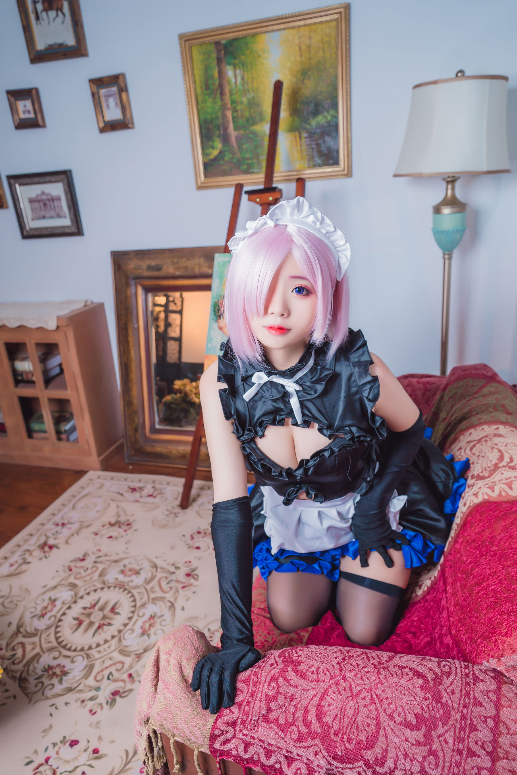 [网红COS] 动漫博主墨玉-M - 玛修女仆第11张