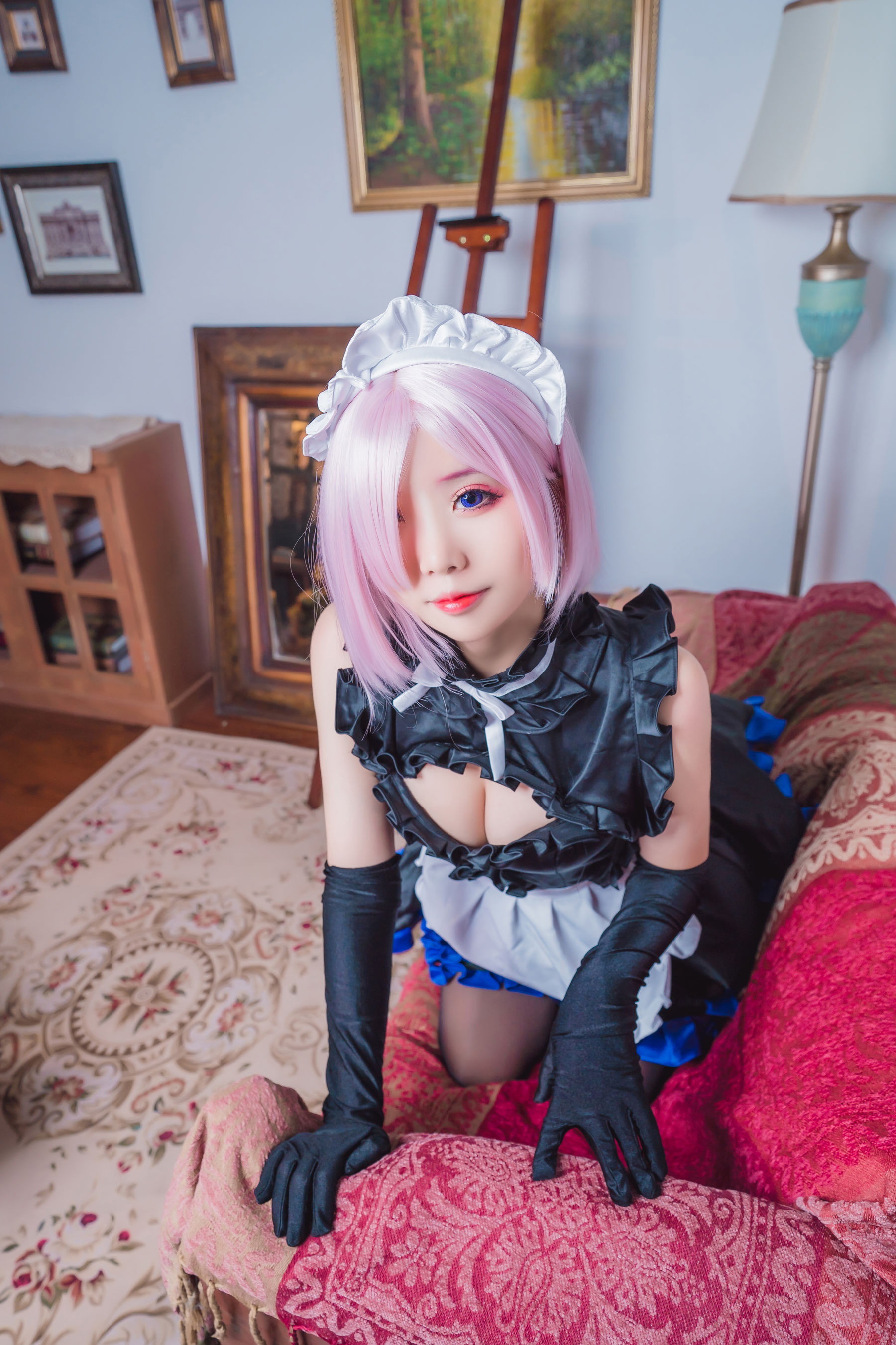 [网红COS] 动漫博主墨玉-M - 玛修女仆第11张