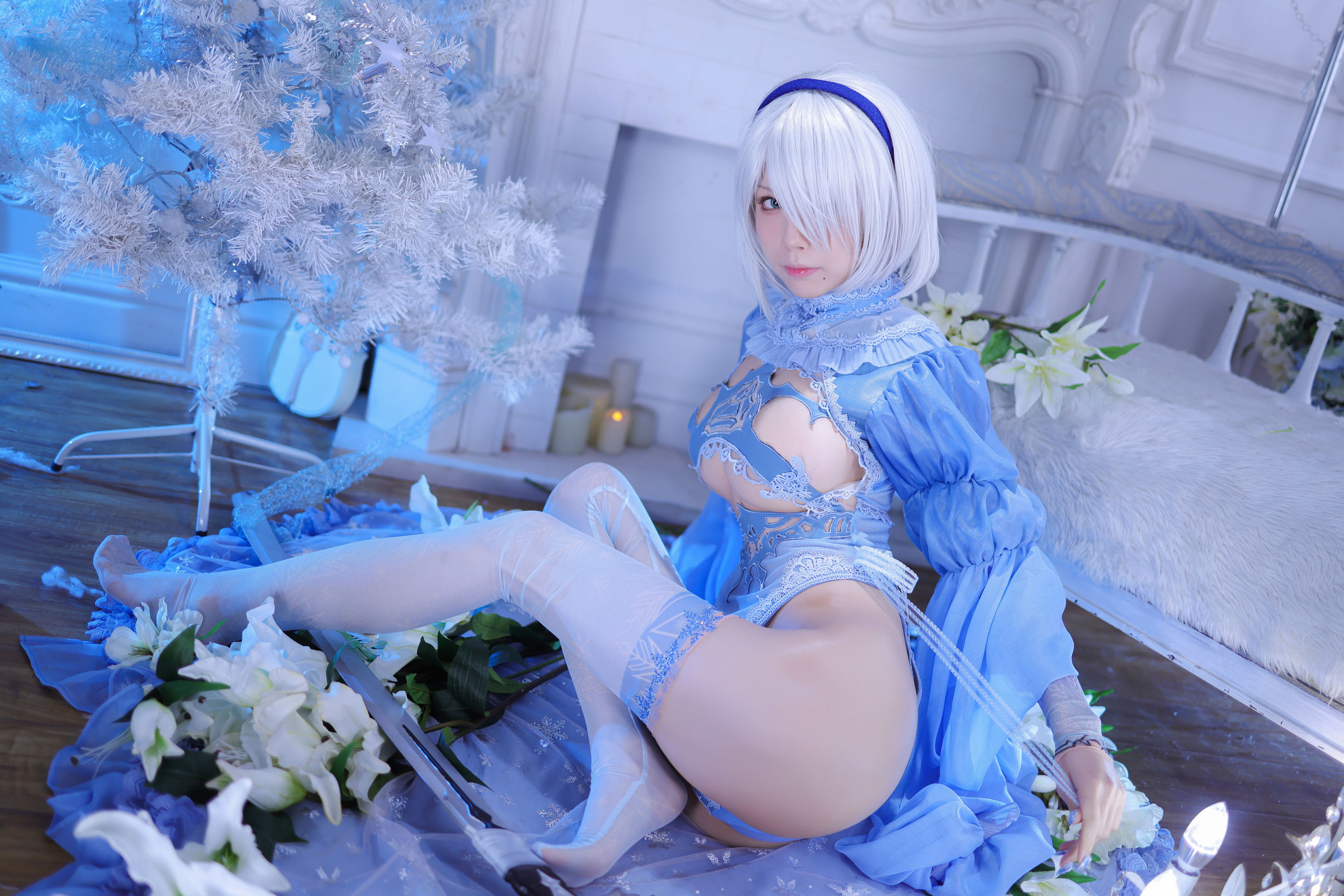 [网红COS] 动漫博主水淼aqua - 冰雪2B-1第18张