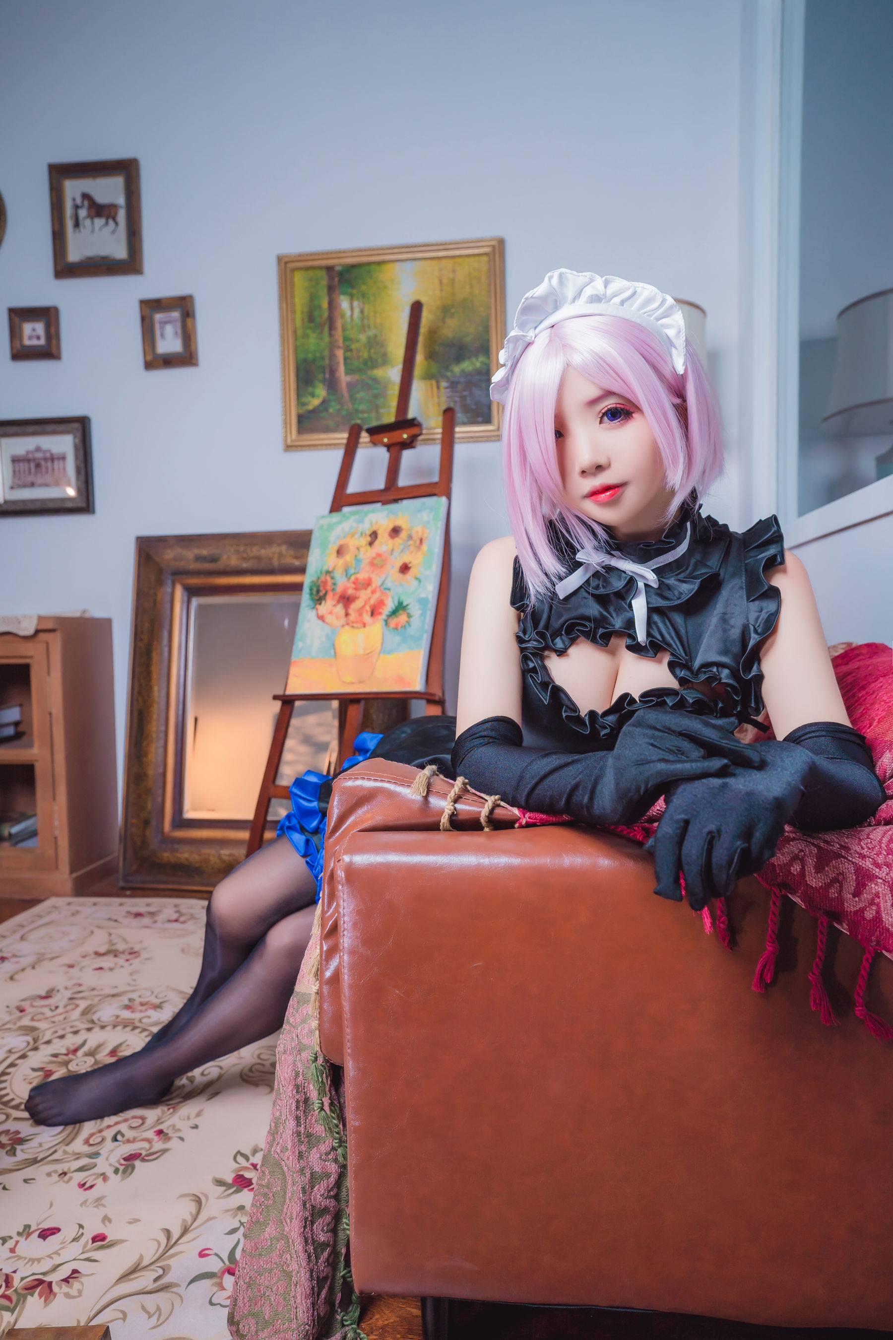 [网红COS] 动漫博主墨玉-M - 玛修女仆第10张