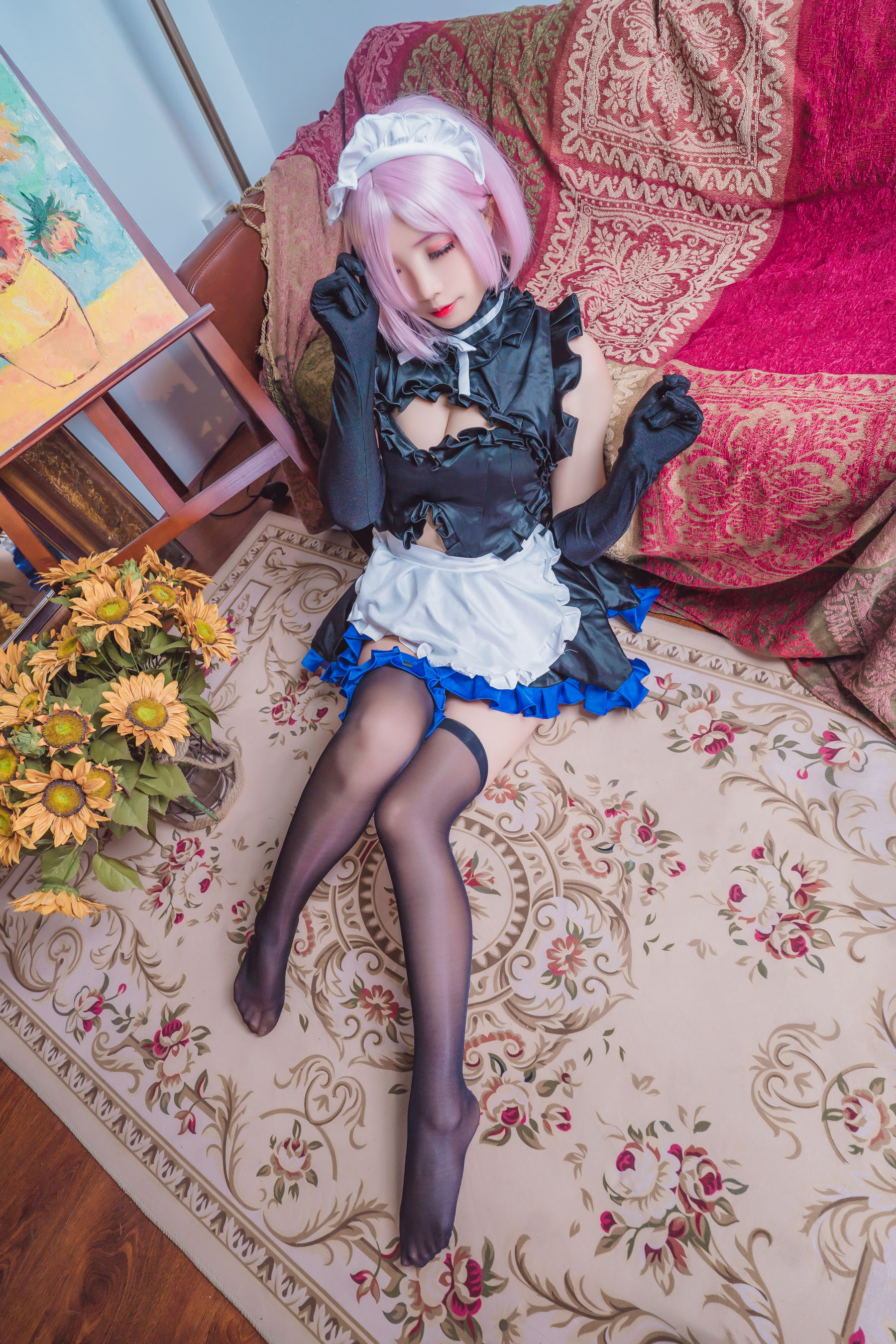 [网红COS] 动漫博主墨玉-M - 玛修女仆第15张