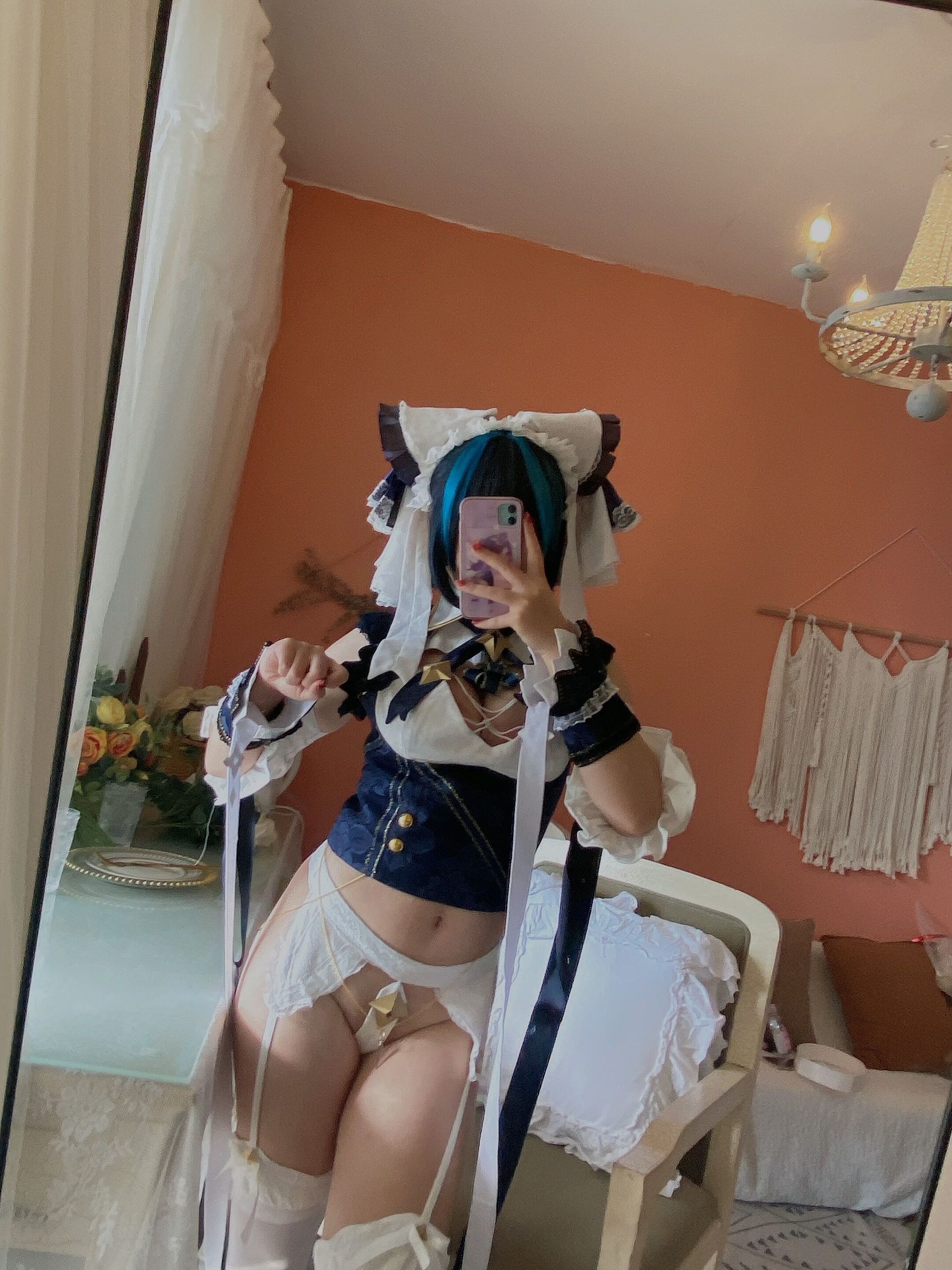 [福利COS] 动漫博主九曲Jean - 柴郡自拍第4张