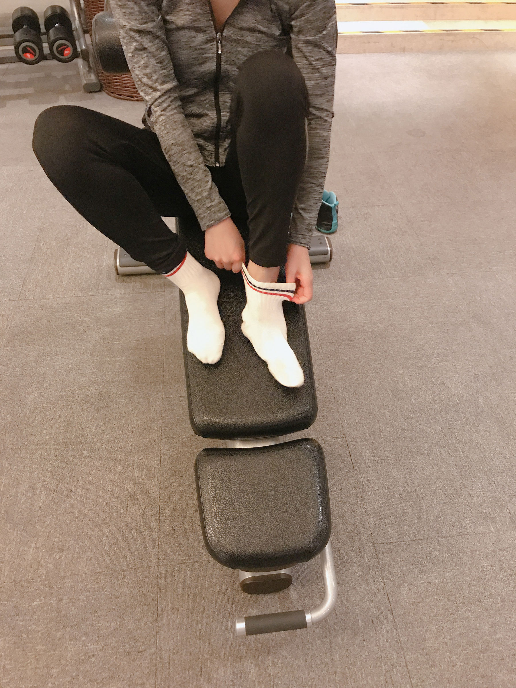 [福利COS] 安乔乔儿(Nia乔乔) No.019 健身房白袜第30张