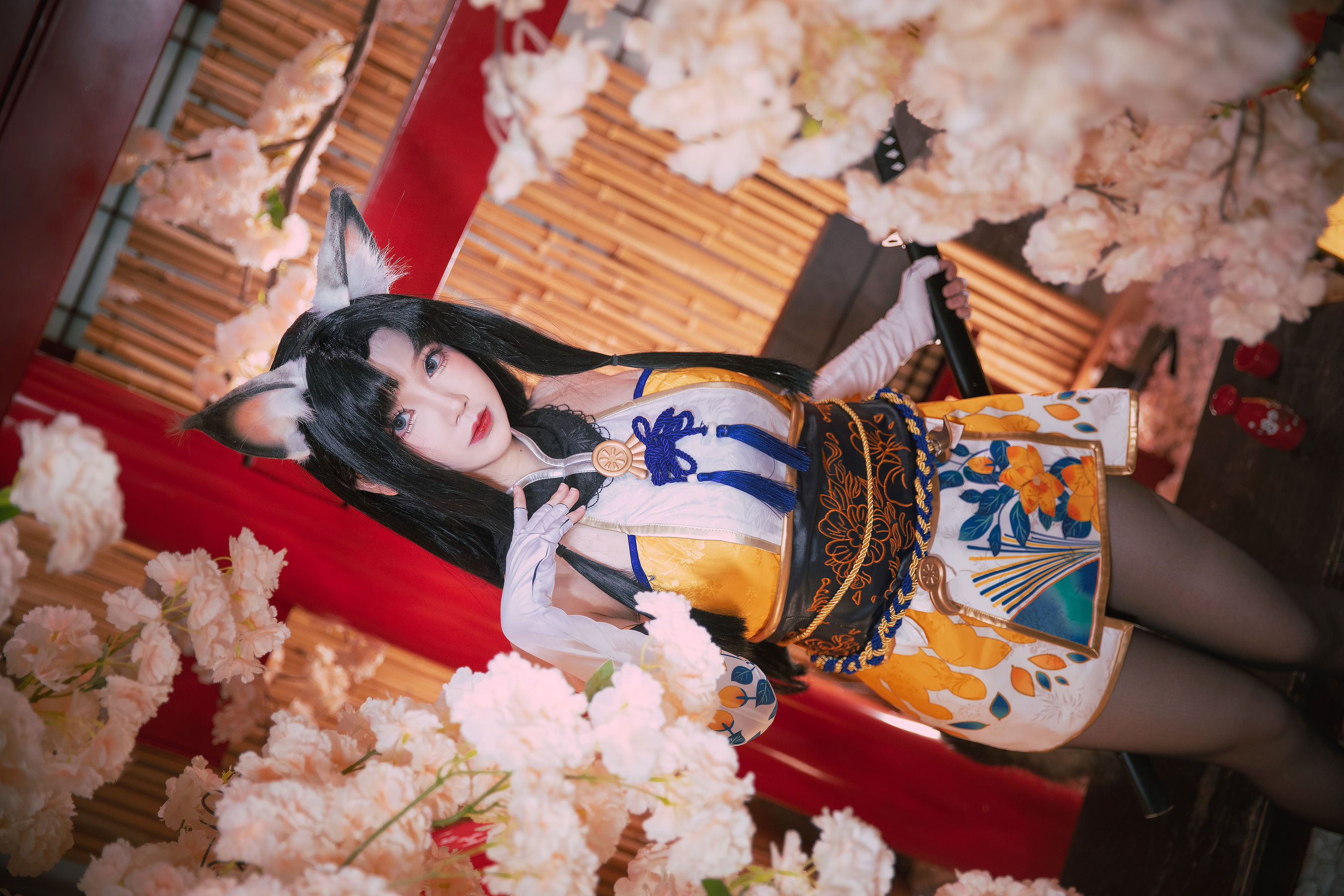 [福利COS] 动漫博主雪晴Astra - 永劫无间 黑丝胡桃第3张