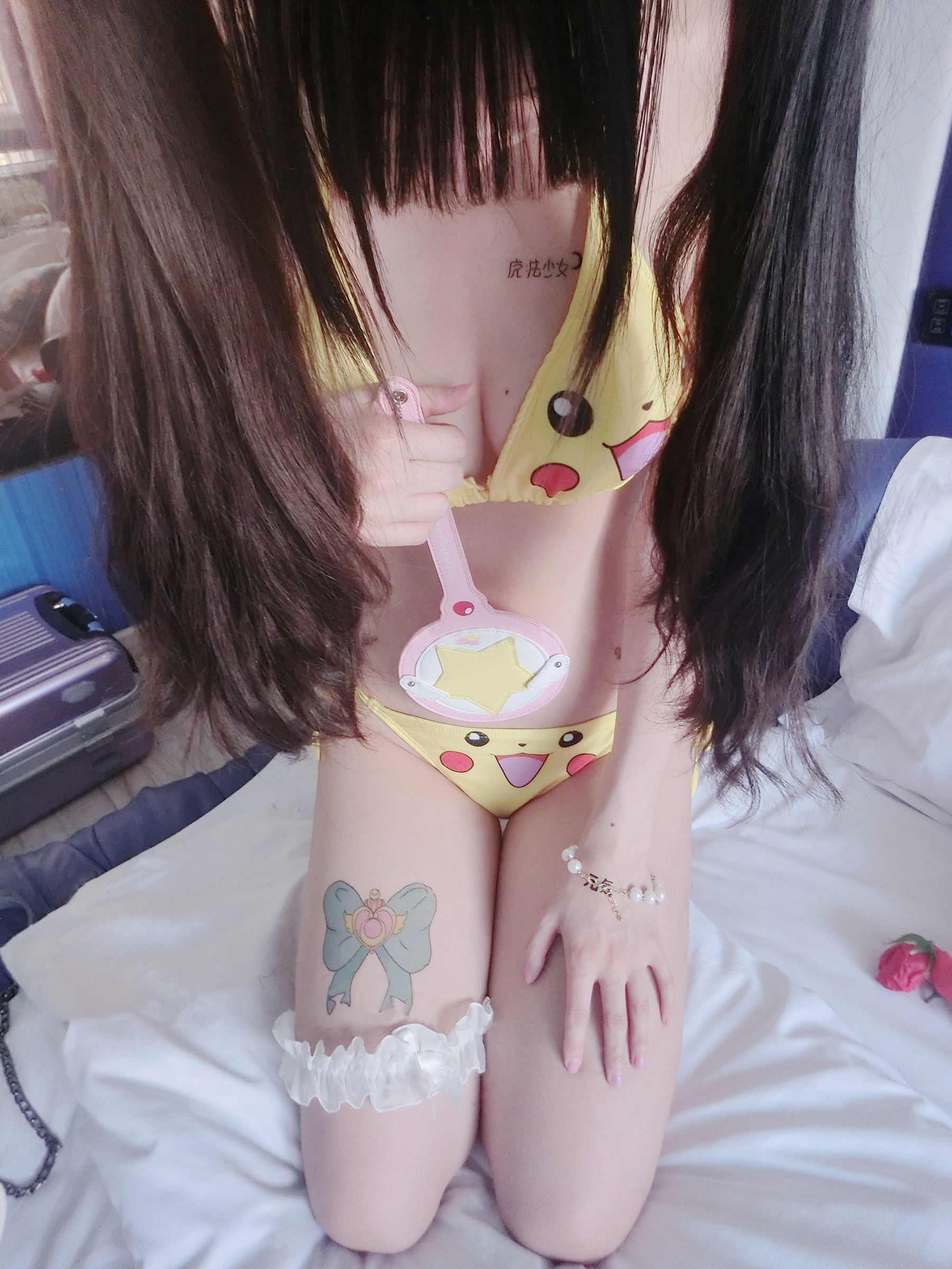 [福利COS] 双马尾少女赛高酱作品 - 皮卡丘比基尼第5张