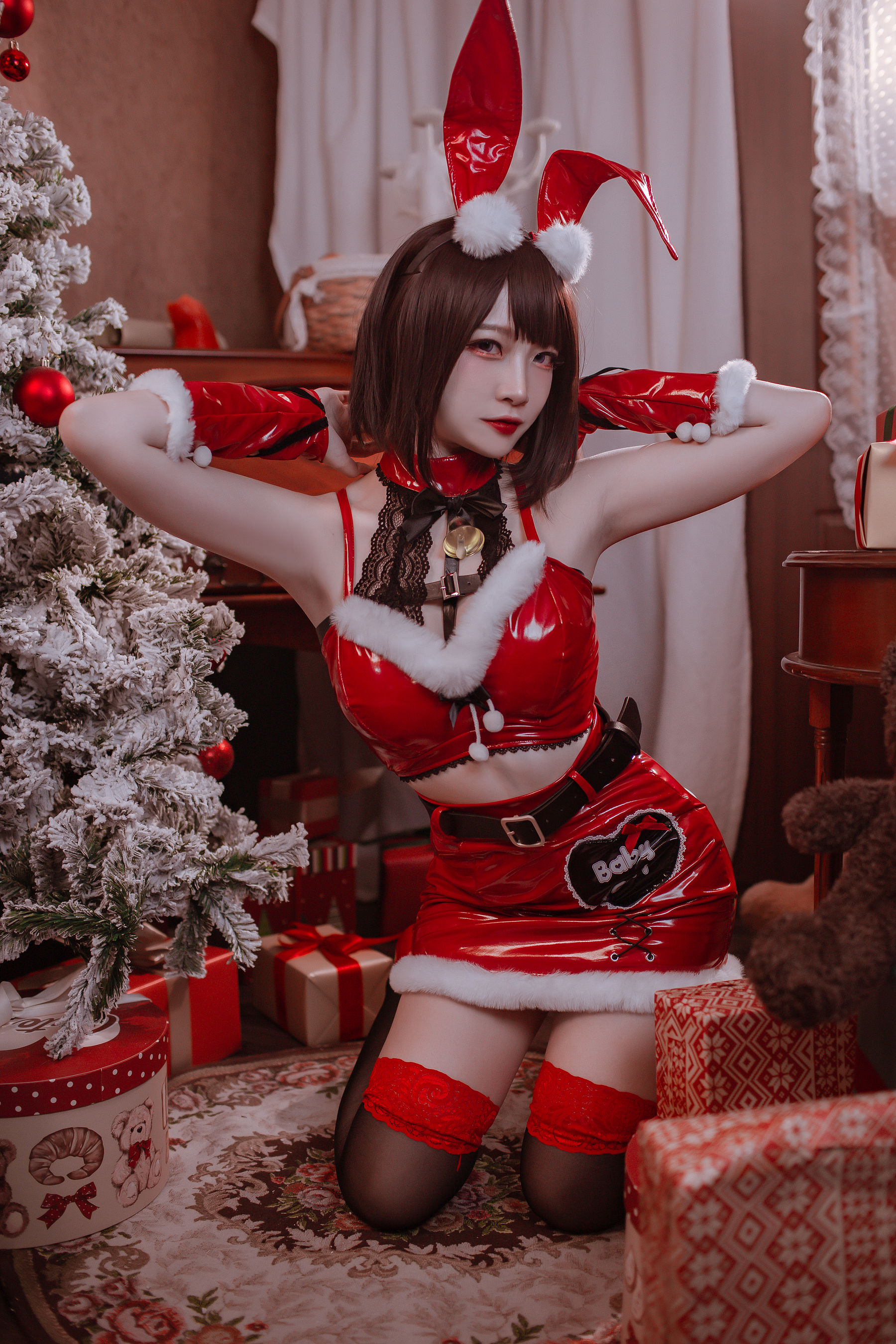 [福利COS] 人气Coser二佐Nisa - 圣诞佐佐第8张