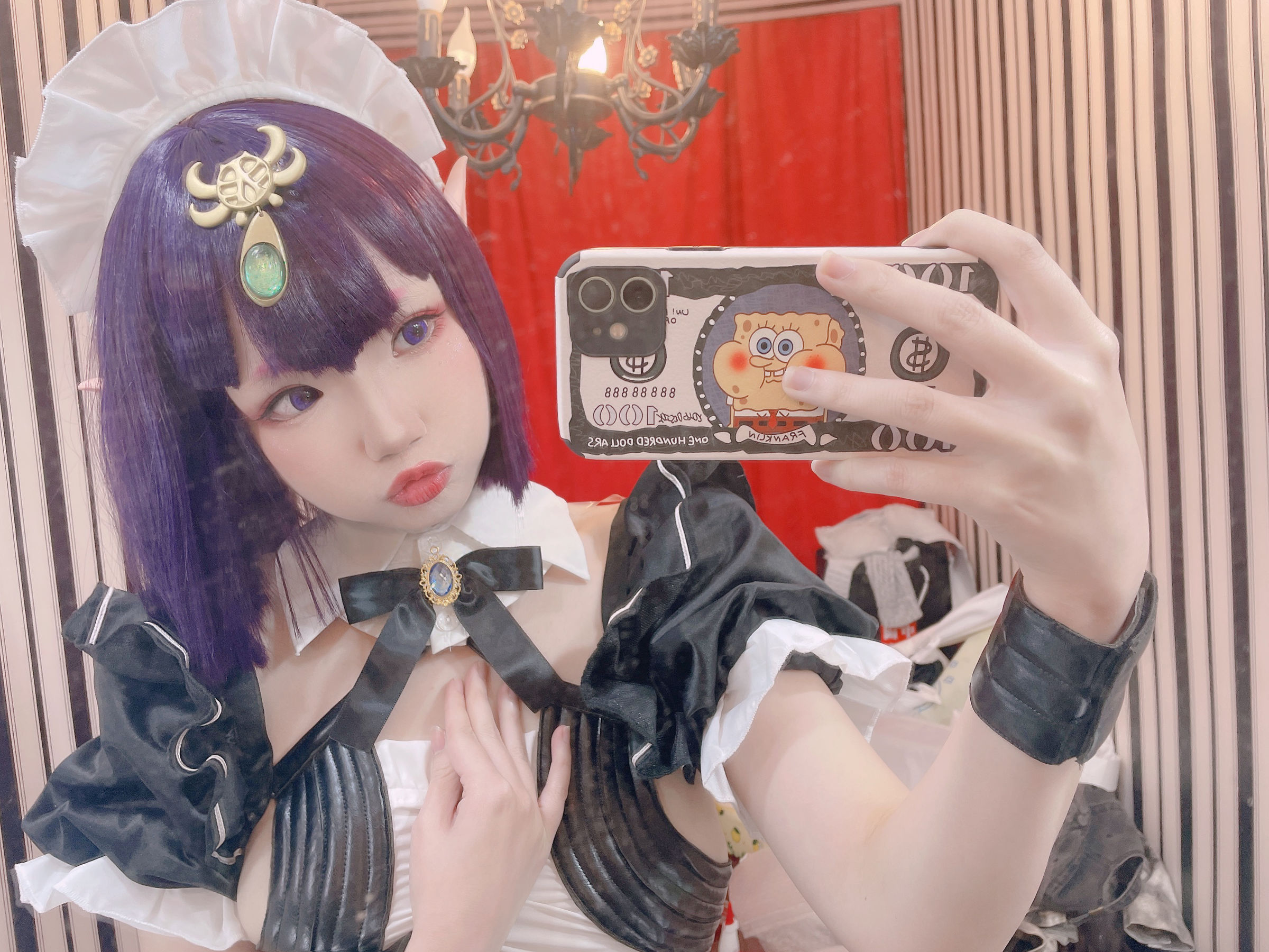 [福利COS] 动漫博主雪晴Astra - 酒吞童子 女仆第22张