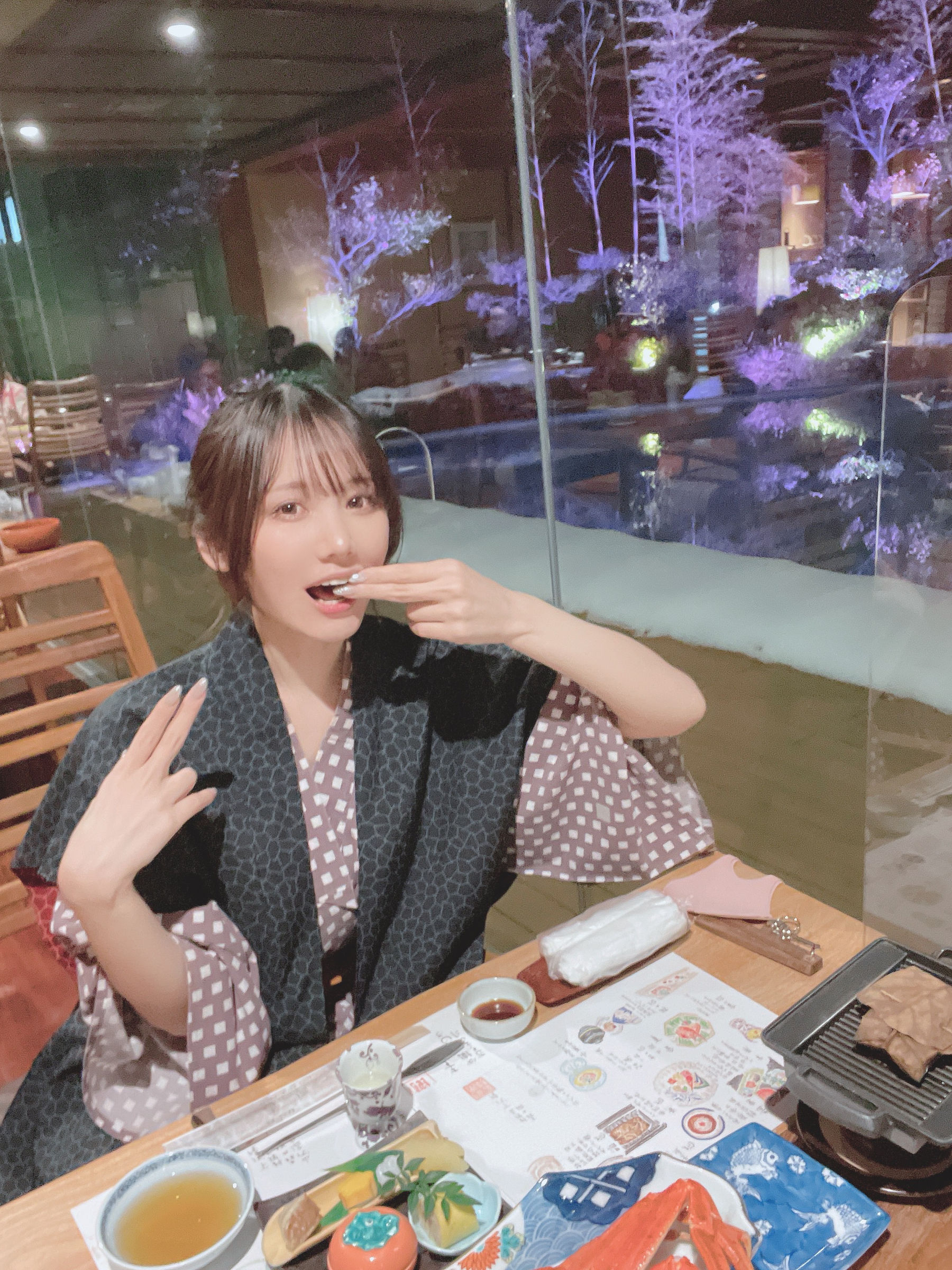 [福利COS] 日本甜美COSERけんけん[fantia] 20220111-石川観光 温泉浴衣第4张