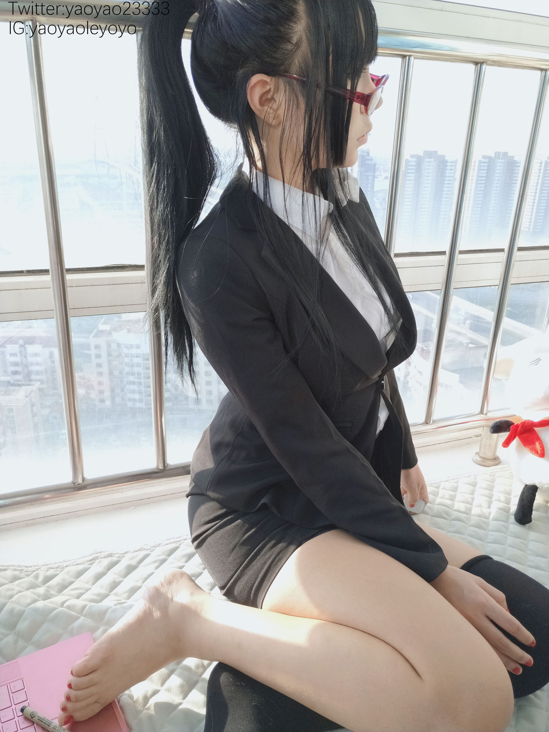 [福利COS] 萌妹子Coser摇摇乐yoyo - 补习老师第11张