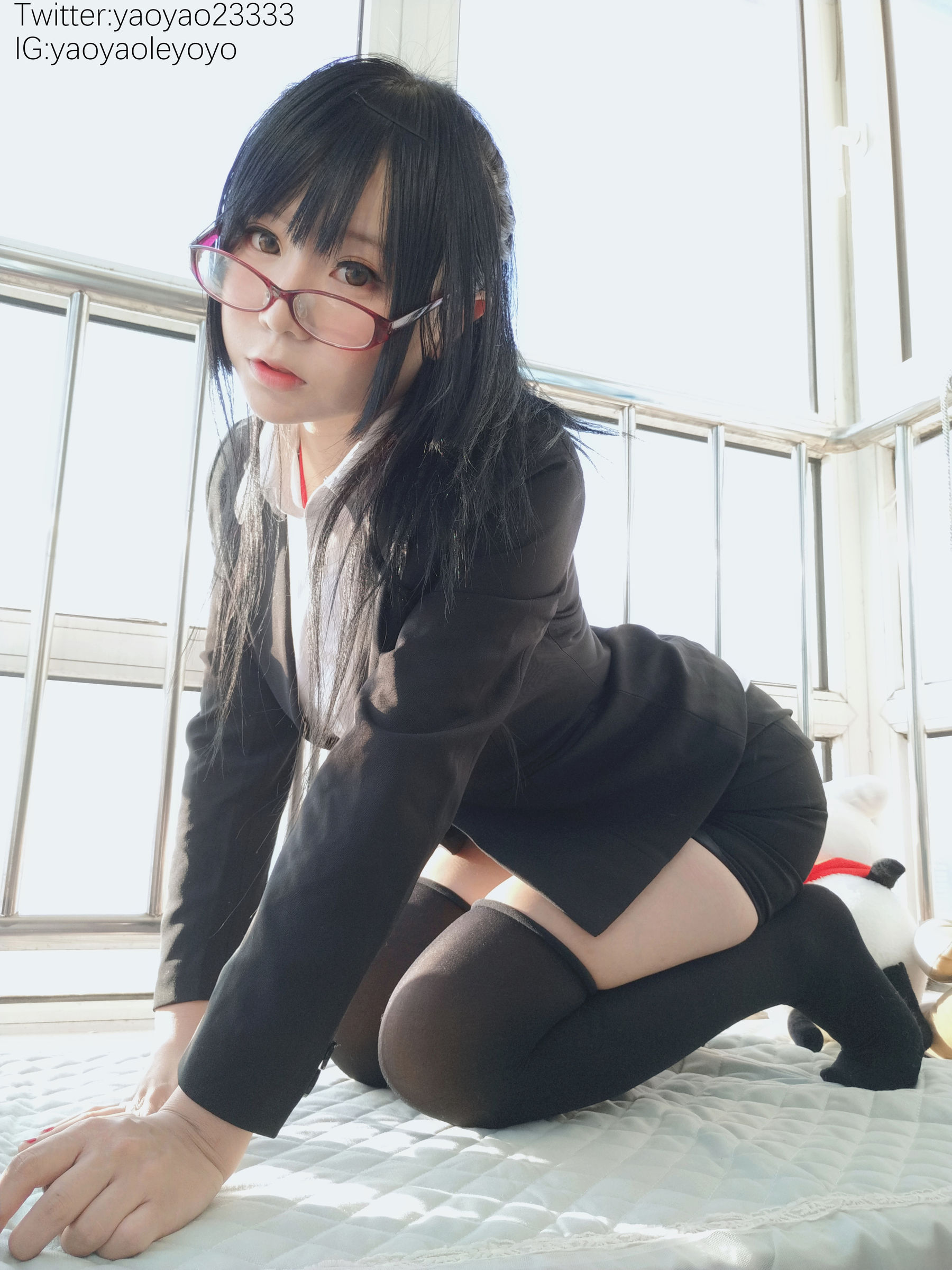 [福利COS] 萌妹子Coser摇摇乐yoyo - 补习老师第19张