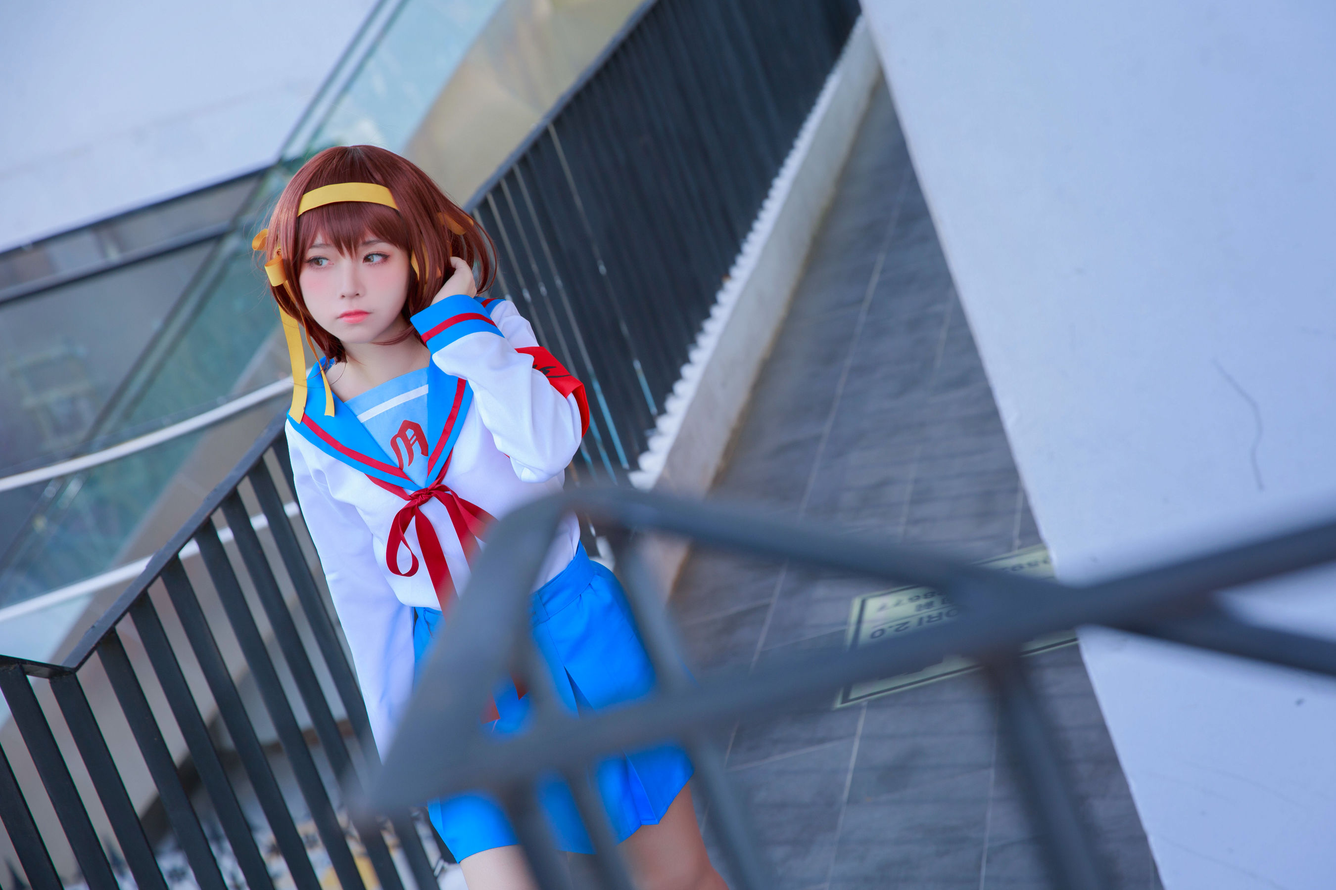 [福利COS] 动漫博主G44不会受伤 - 凉宫 制服第7张