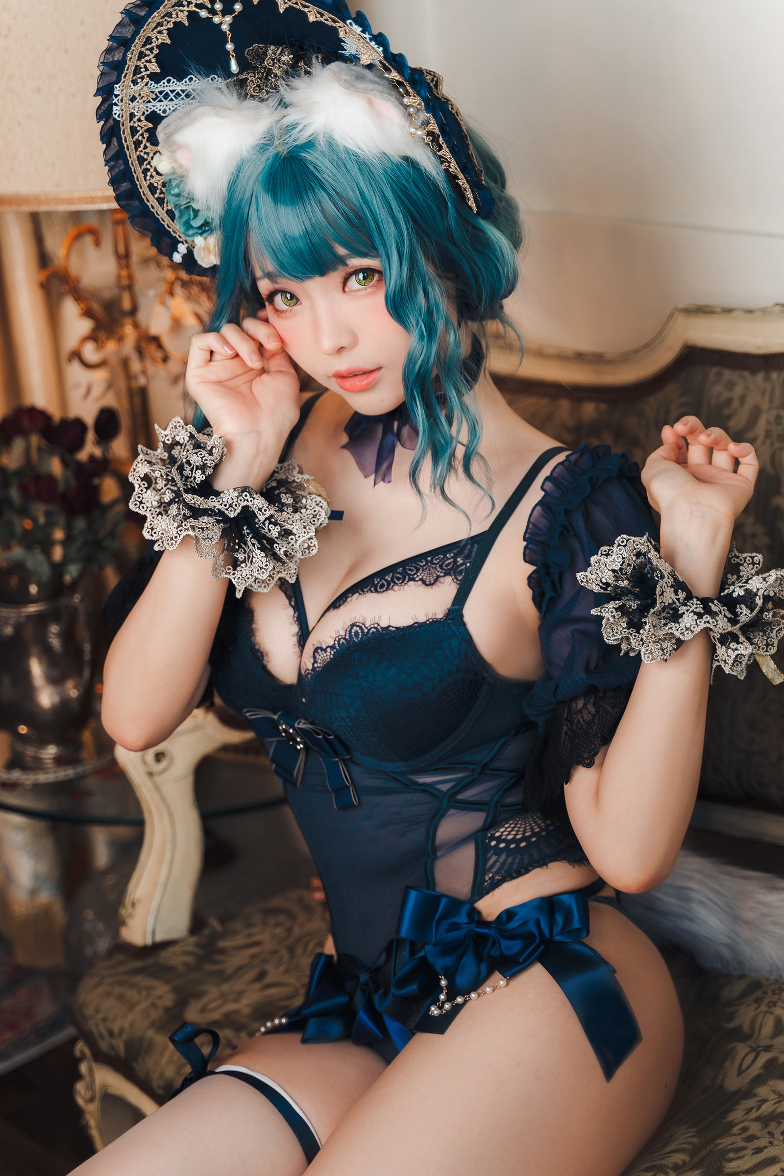 [福利COS] Ely_eee(ElyEE子) - Scottish Fold Cat Doll 摺耳貓少女人形第18张