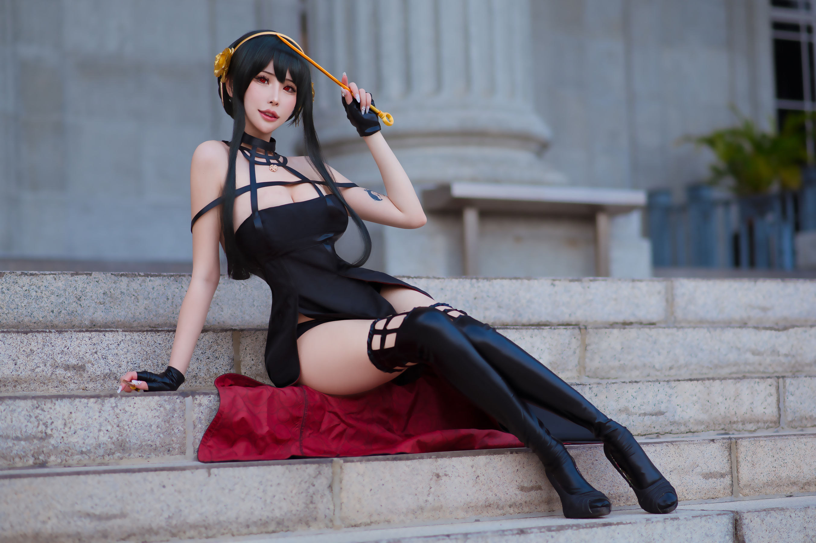 [福利COS] 花リリ(Plant Lily) - Yor Forger第6张