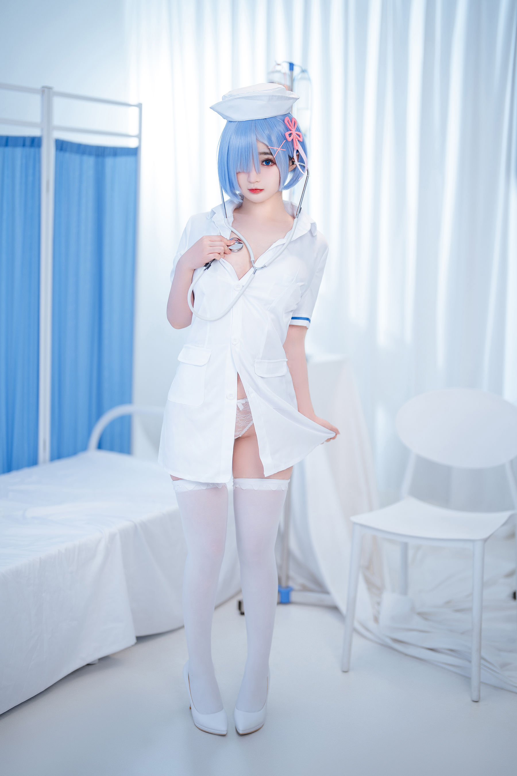 [福利COS] 桜井宁宁 - 雷姆护士第13张