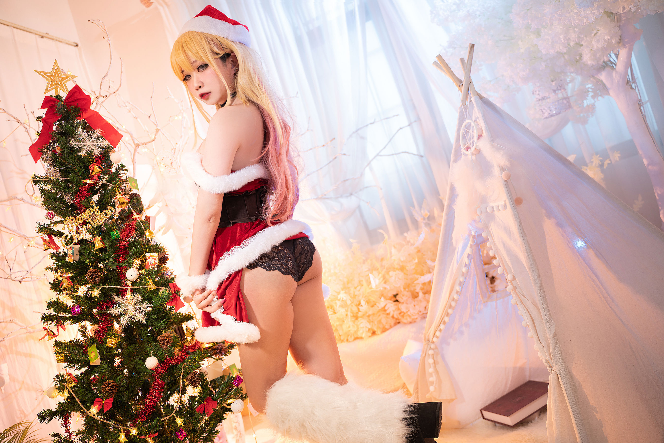 [福利COS] 贞子蜜桃 - 喜多川夢海 圣诞第23张