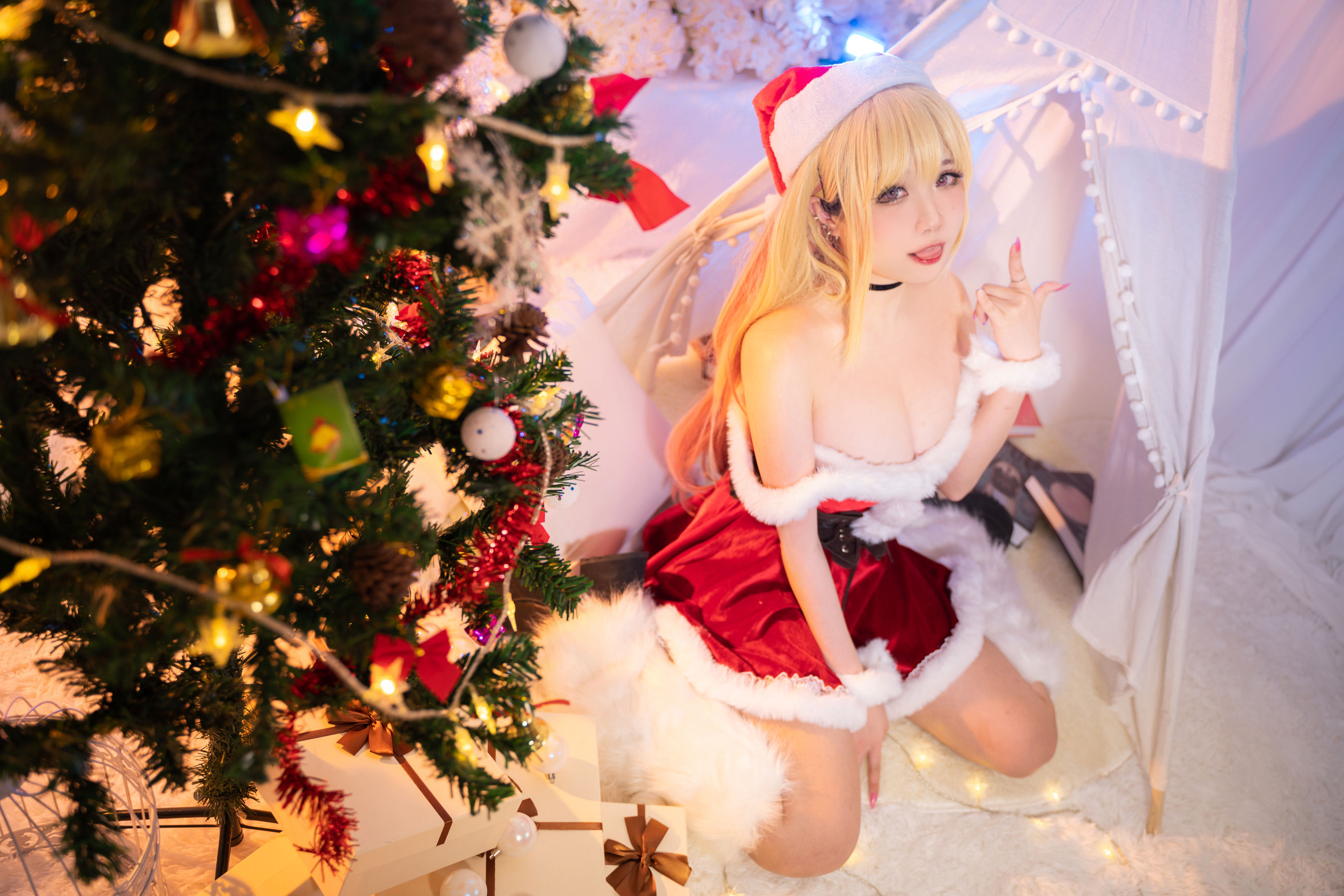 [福利COS] 贞子蜜桃 - 喜多川夢海 圣诞第25张