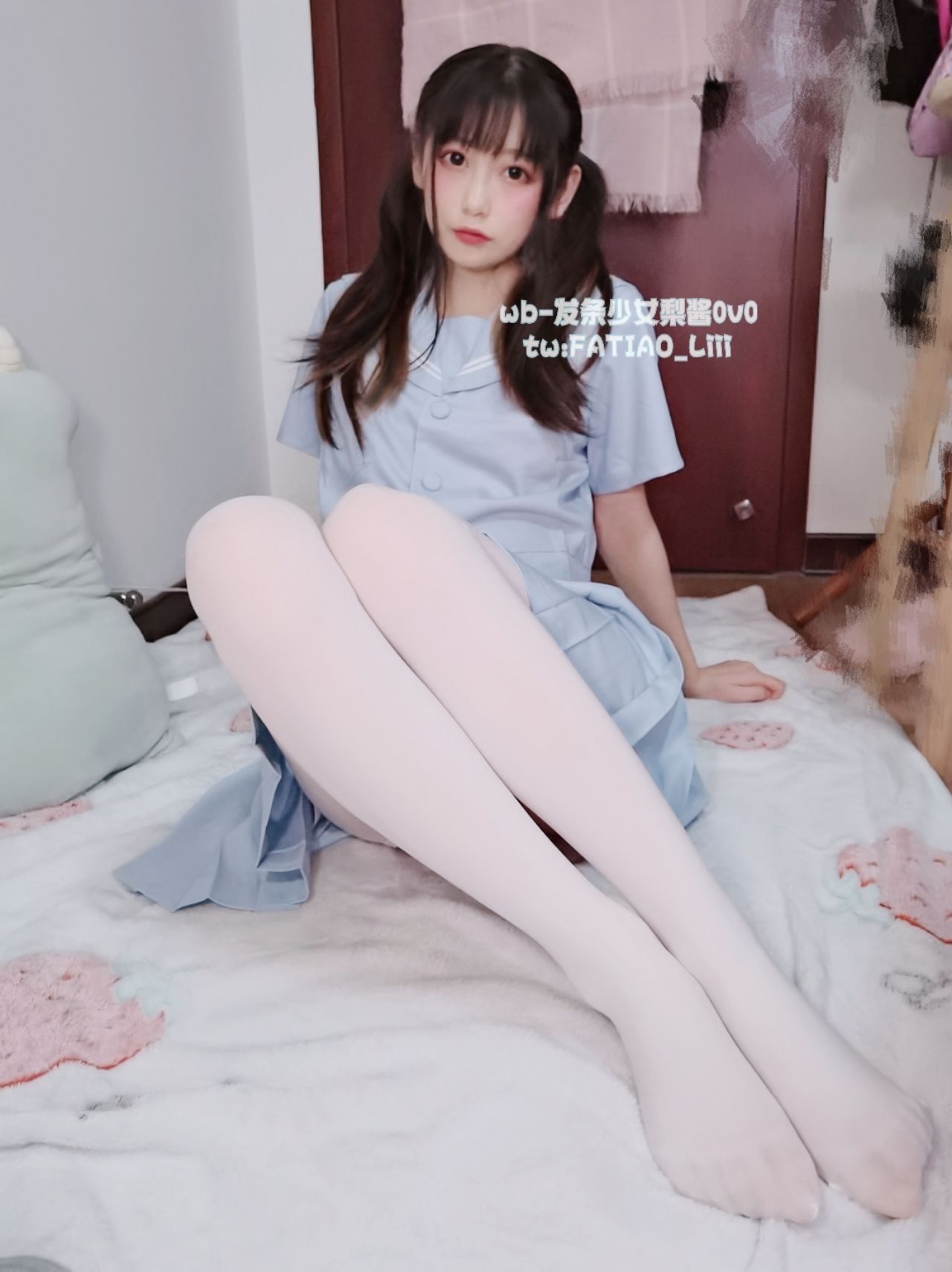 [福利COS] 迷之呆梨(发条少女) - 水蓝JK第9张