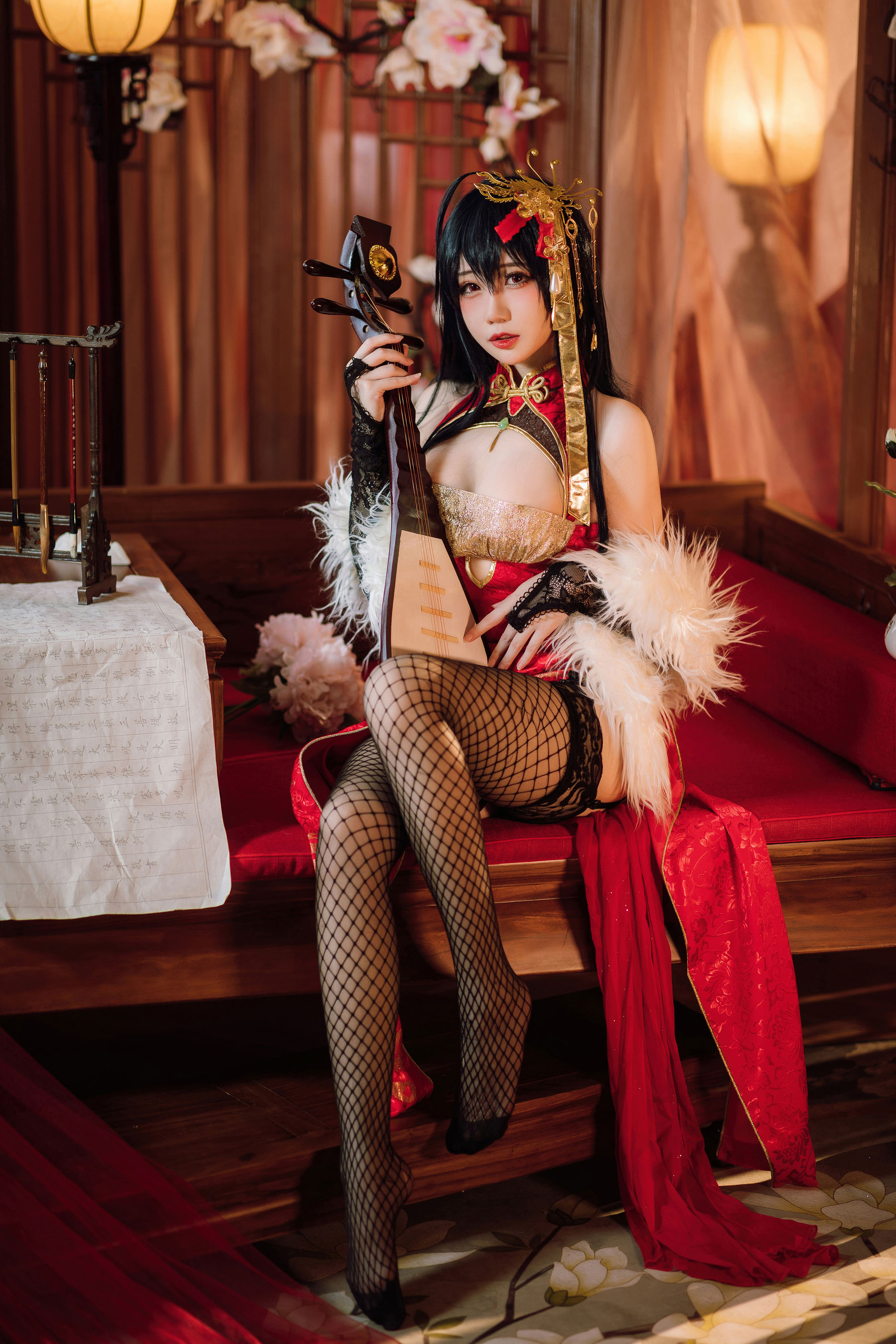 [福利COS] 焖焖碳 - 大凤旗袍第2张