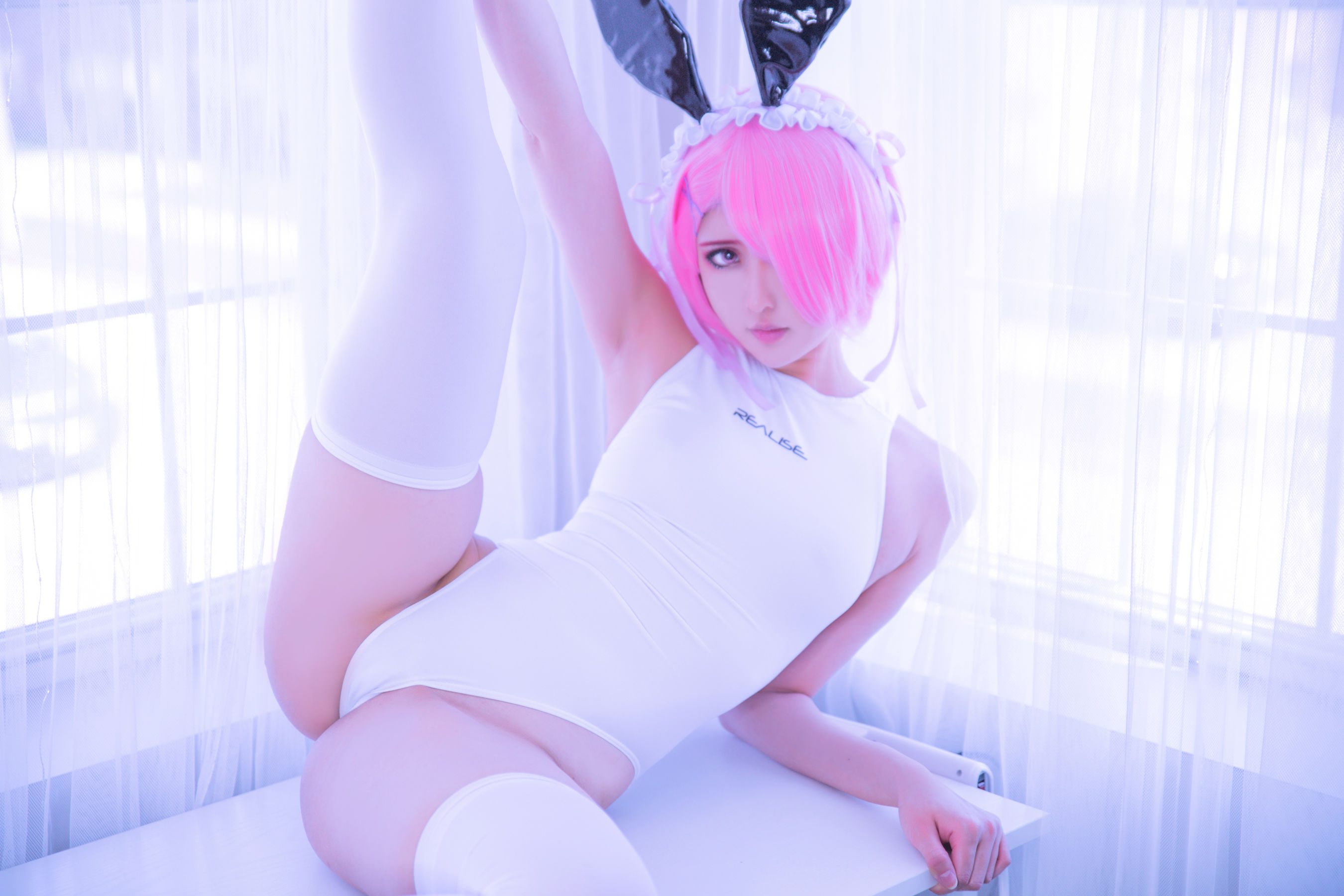 [福利COS] MisswarmJ - Ram Swimming Suit Outfit第1张