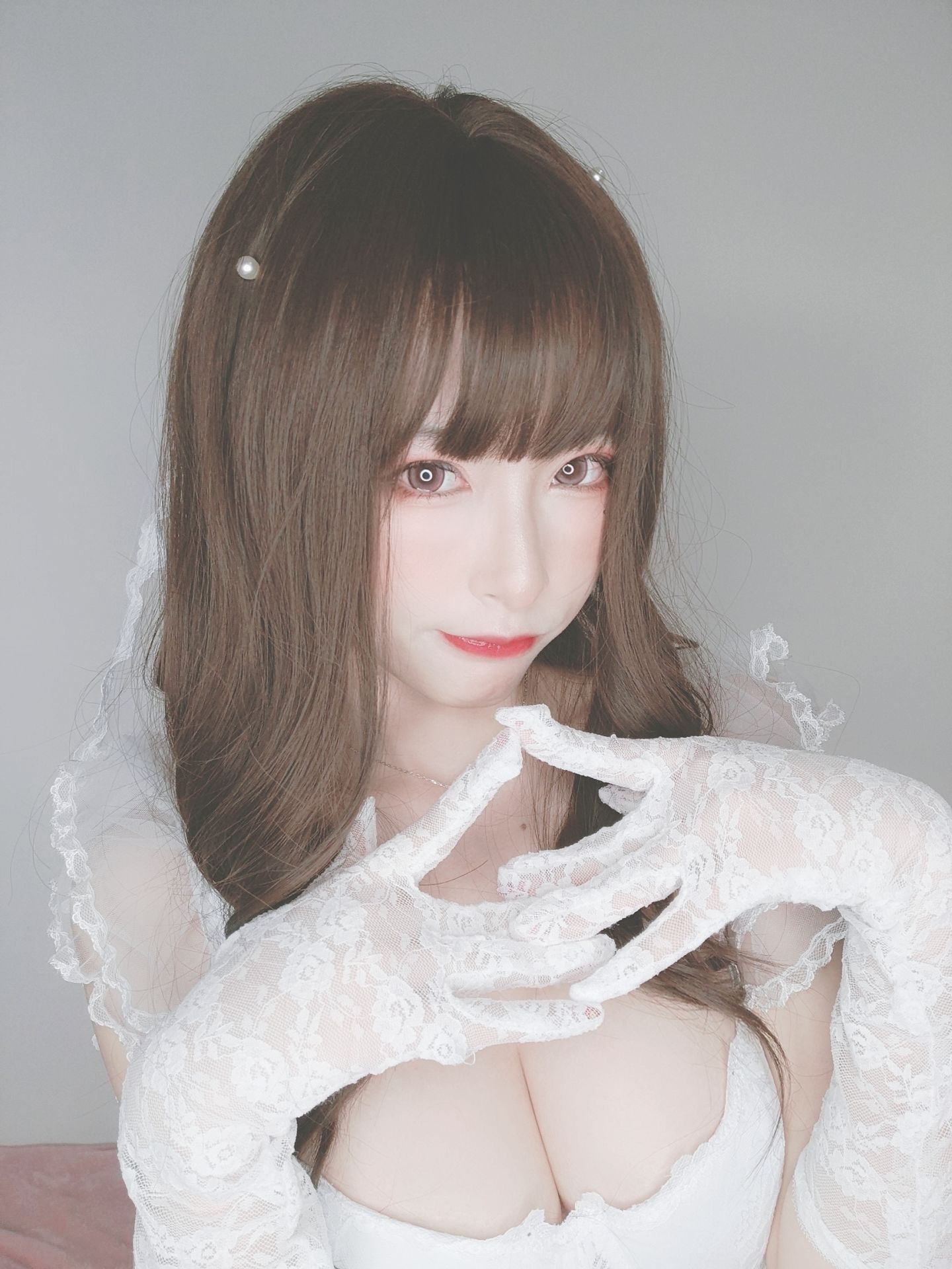 [福利COS] 尤物清水由乃 - 花嫁自拍第2张