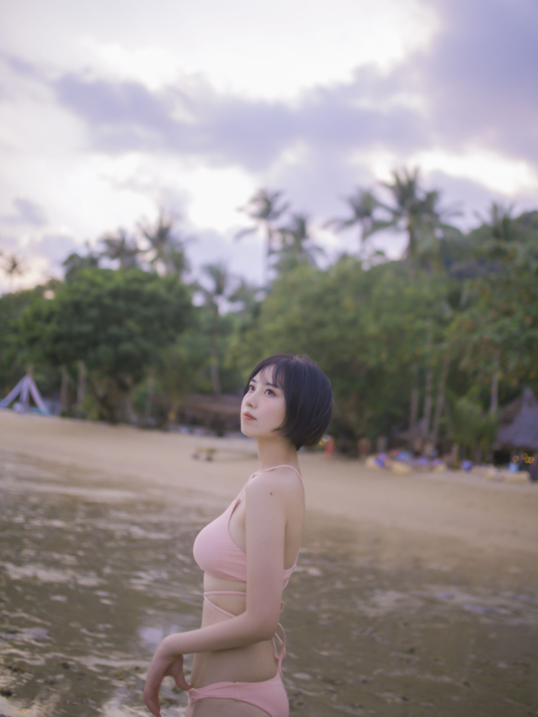 [福利COS] 次元少女念雪ww - 粉色泳衣第10张