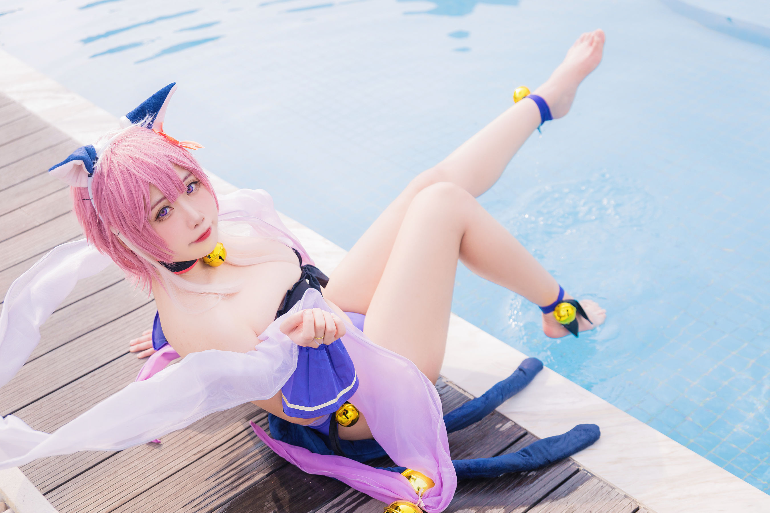 [福利COS] 贞子蜜桃 - 九月舰长 宮坂珠希泳装第11张