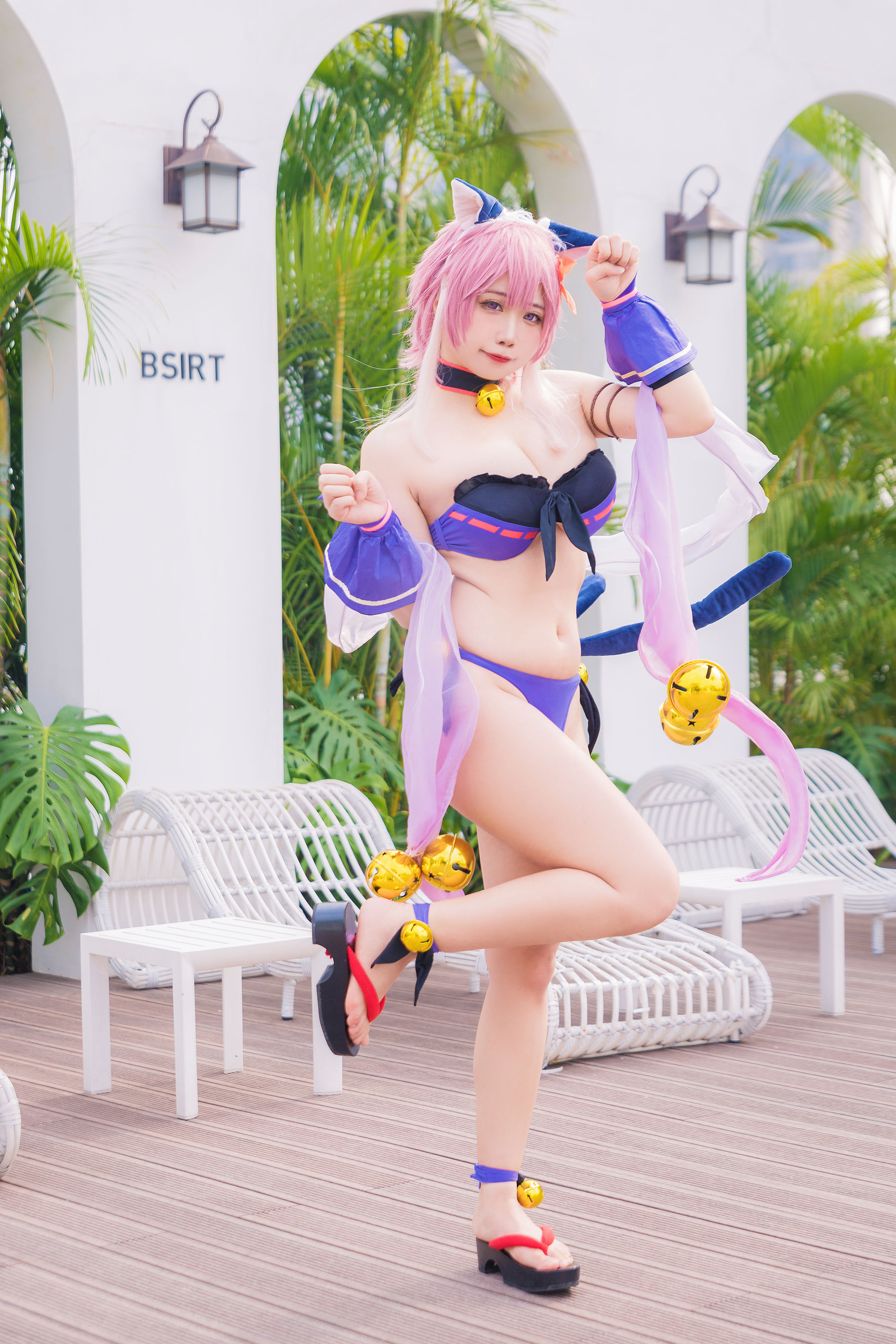 [福利COS] 贞子蜜桃 - 九月舰长 宮坂珠希泳装第1张