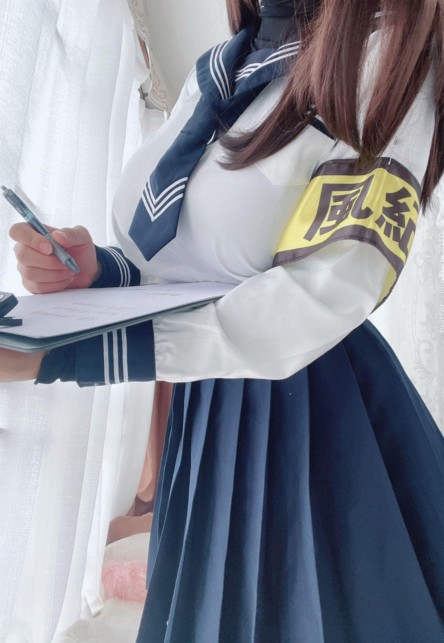 [福利COS] 萌系小姐姐-白烨-&amp;amp;耶米西奶露 - 风纪委员第8张