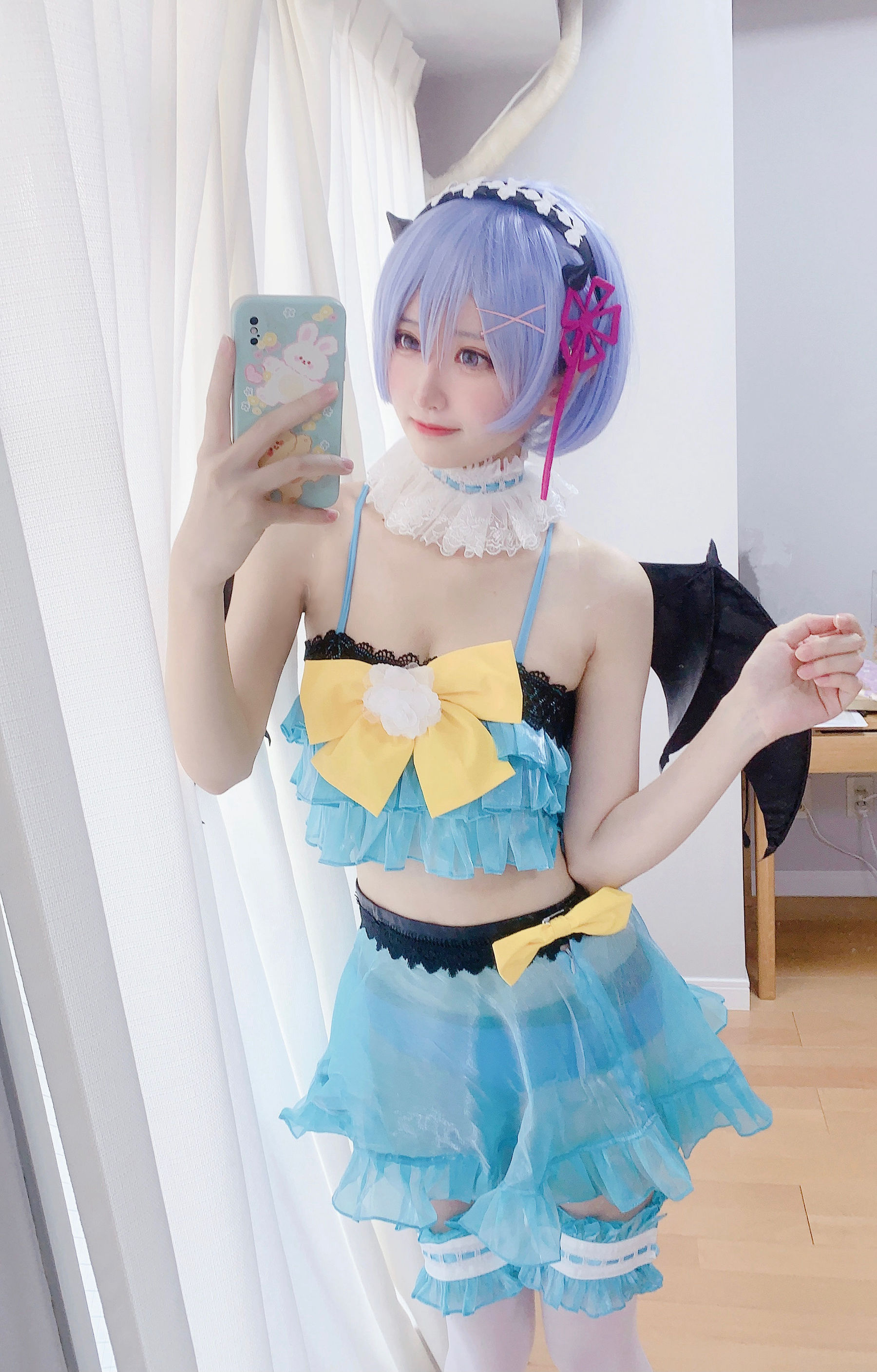 [福利COS] 千阳(ちよ) - 雷姆小恶魔cos第5张