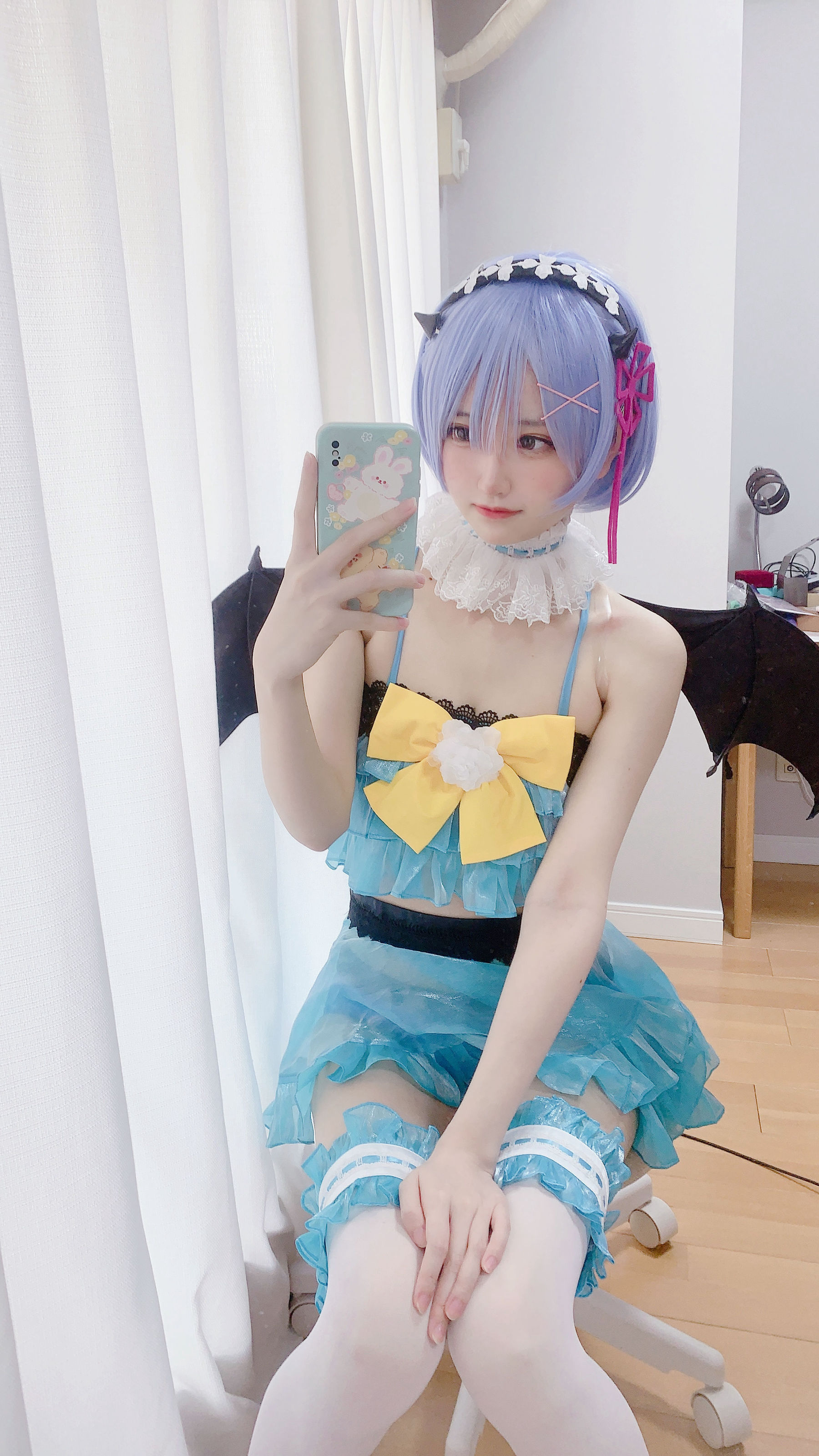 [福利COS] 千阳(ちよ) - 雷姆小恶魔cos第5张