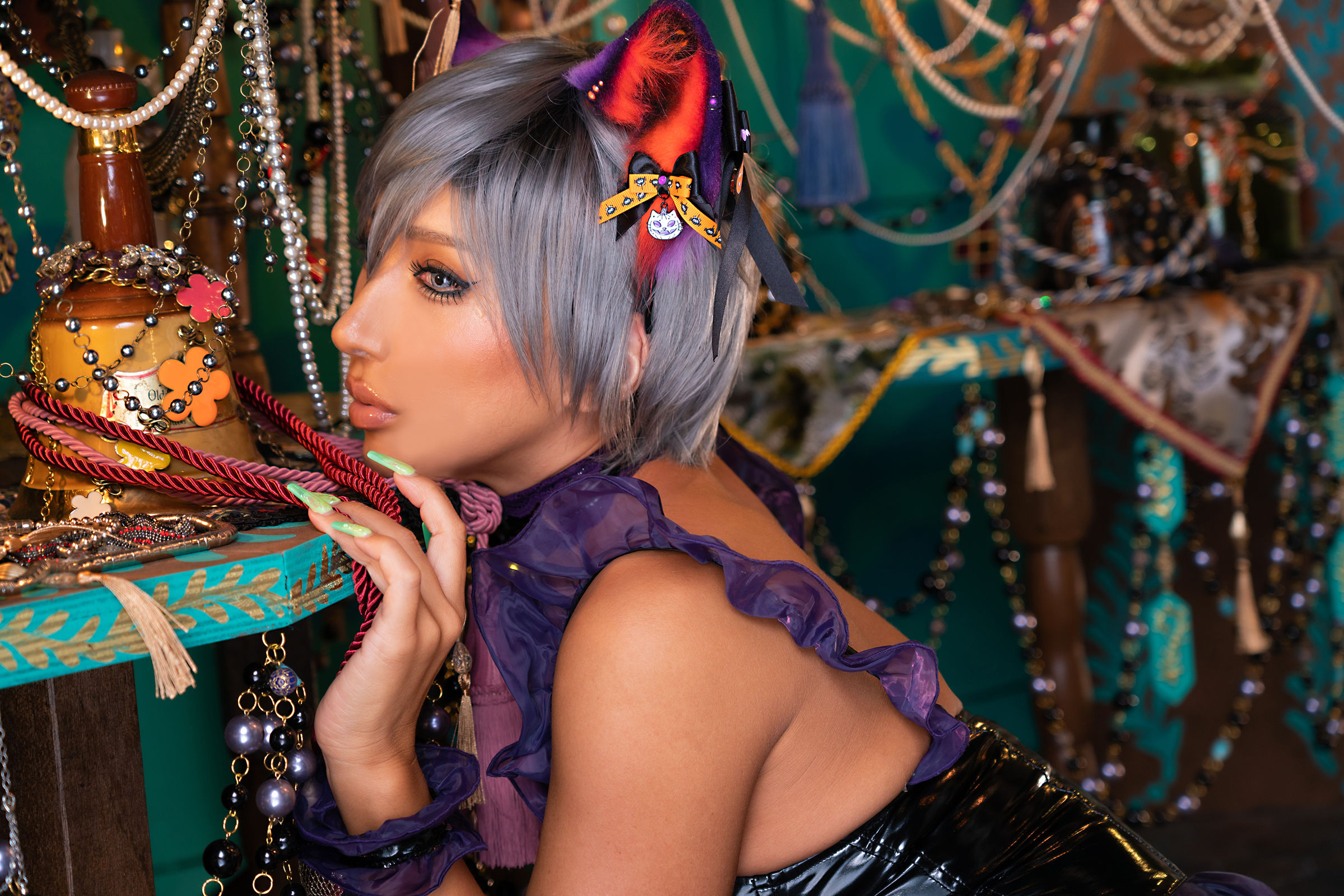 [福利COS] [Cosplay][nonsummerjack] non - ハロウィンキャットだにゃにゃにゃん第25张