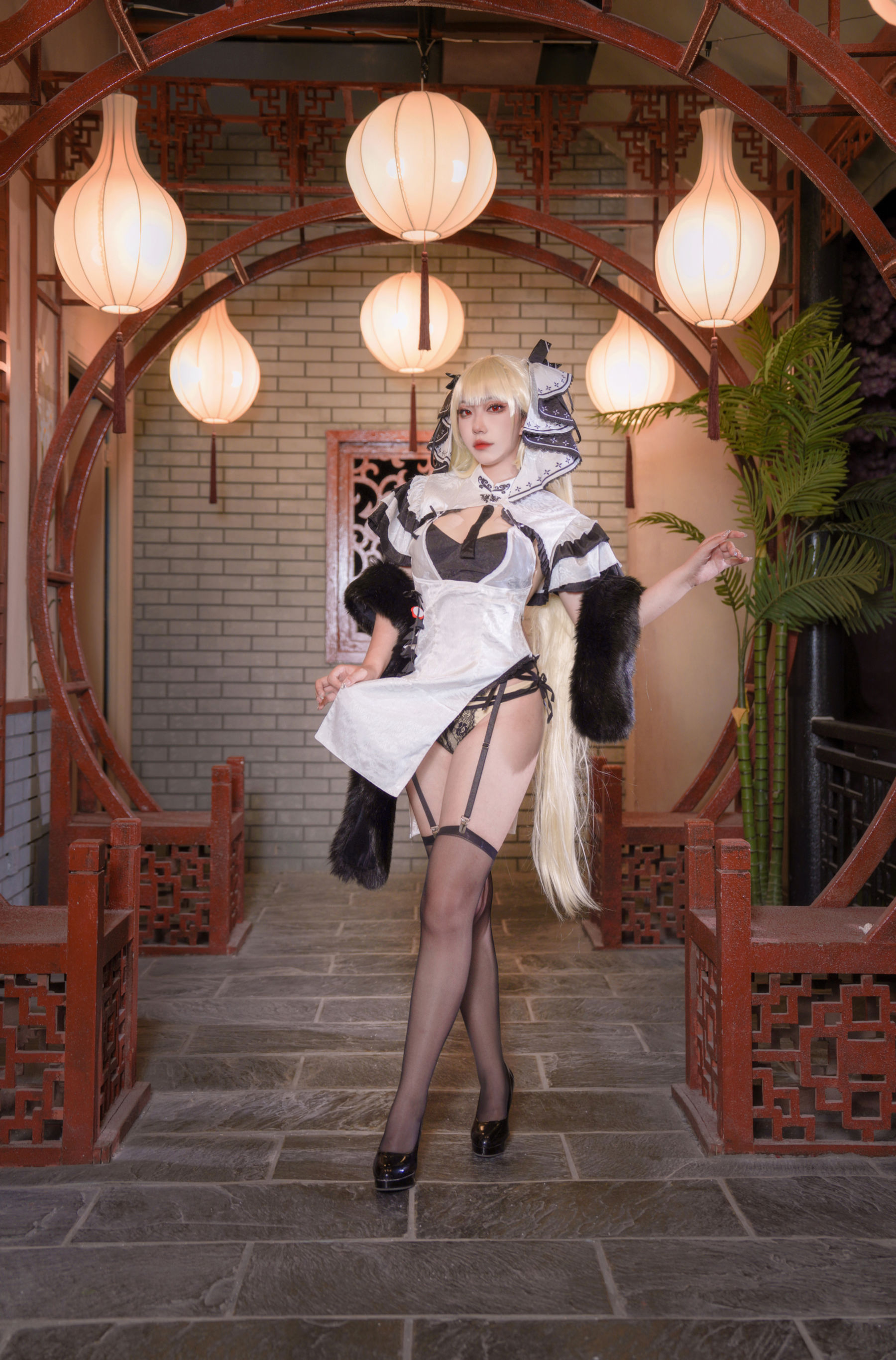 [福利COS] Ho_biiibo - 可畏旗袍第6张