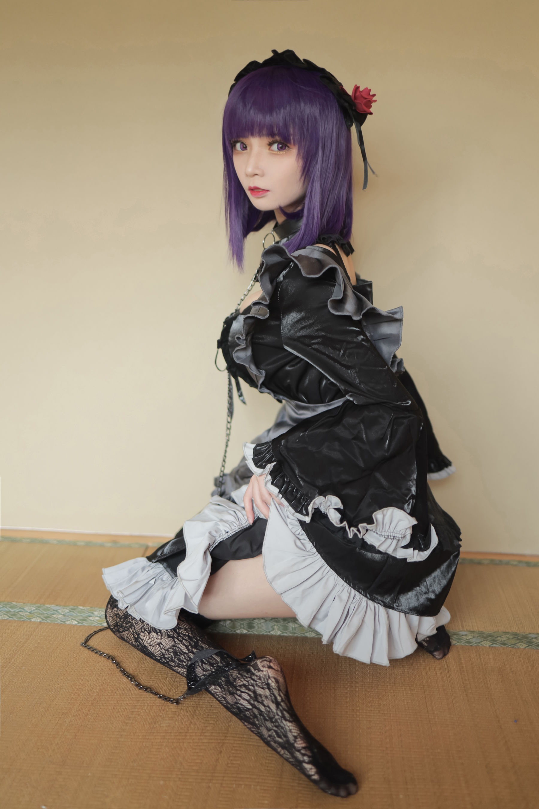 [福利COS] 动漫博主爱老师_PhD - 喜多川海梦 洛丽塔第5张