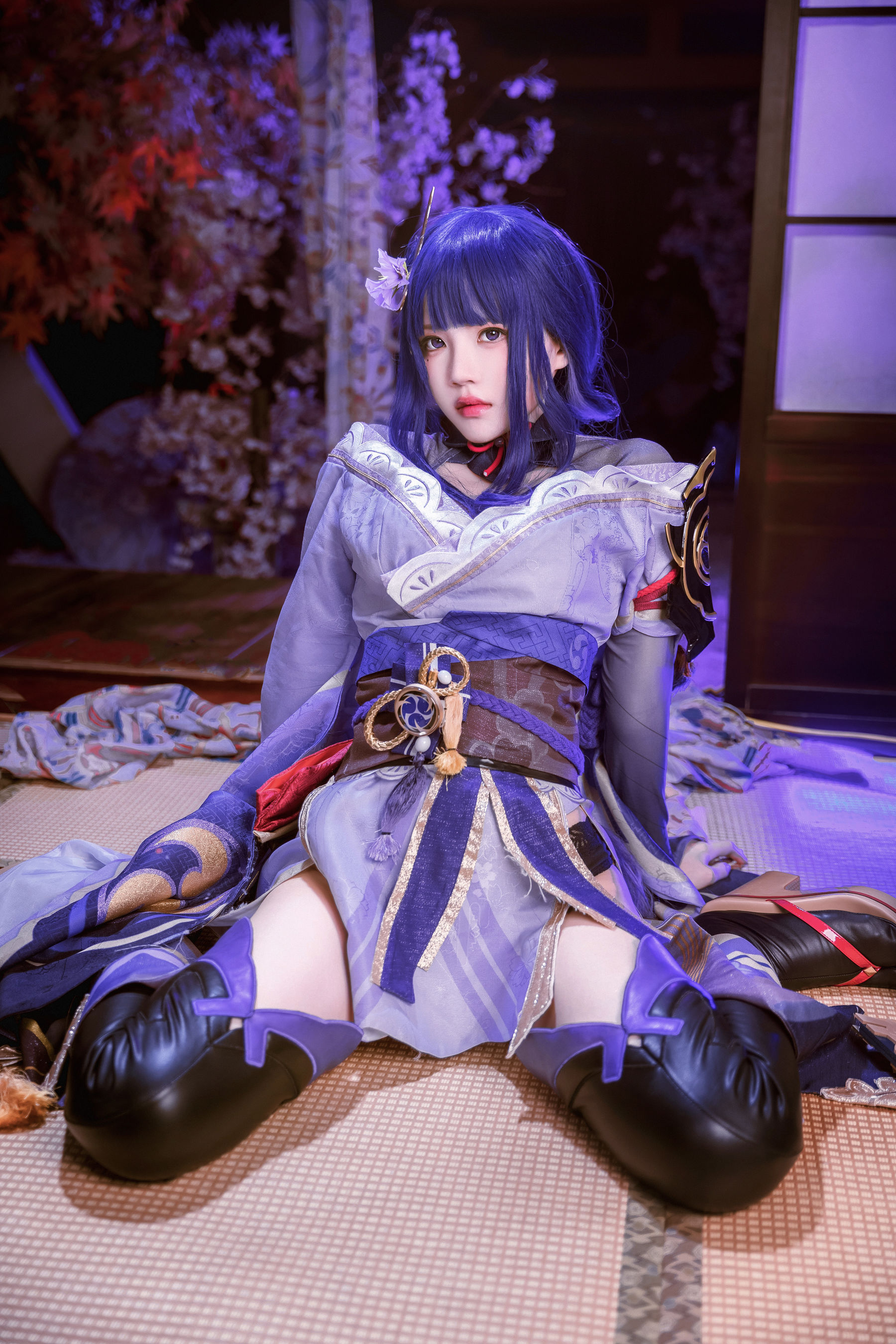 [福利COS] 桜桃喵 - 雷电将军第4张